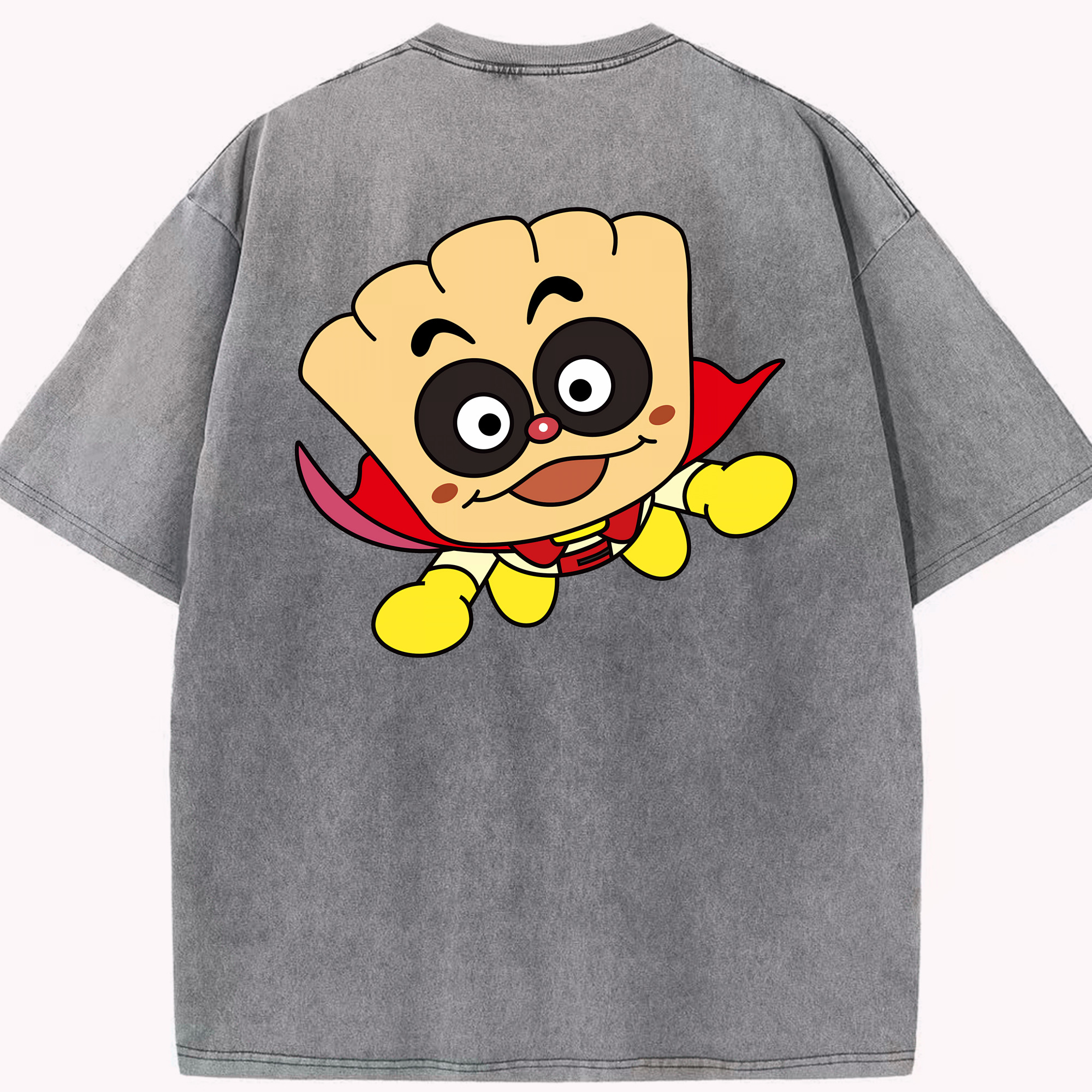 （画像用） アンパンマン Anpanman 綿100% ヴィンテージ風 半袖Tシャツ（背面プリント）