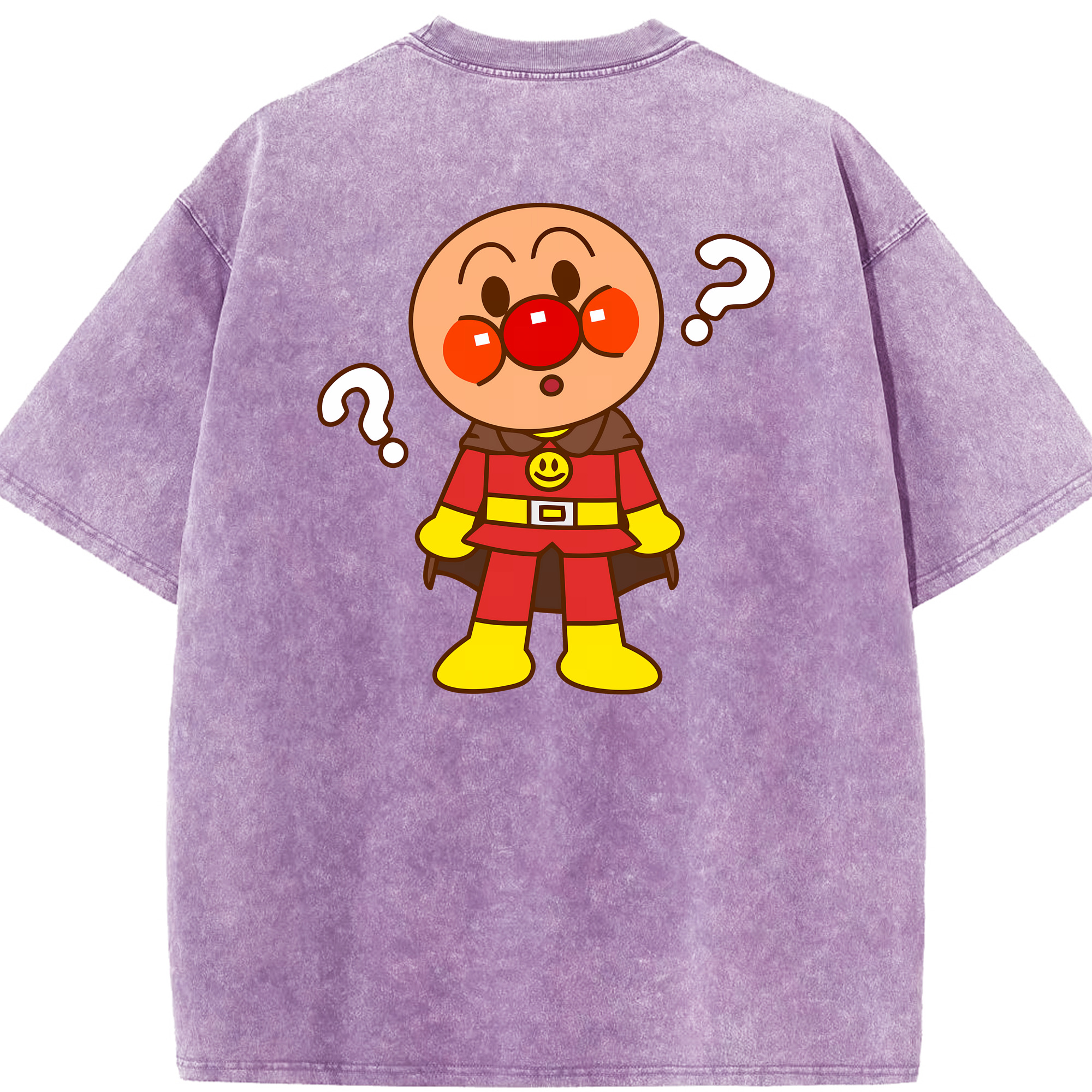 （画像用） アンパンマン Anpanman 綿100% ヴィンテージ風 半袖Tシャツ（背面プリント）