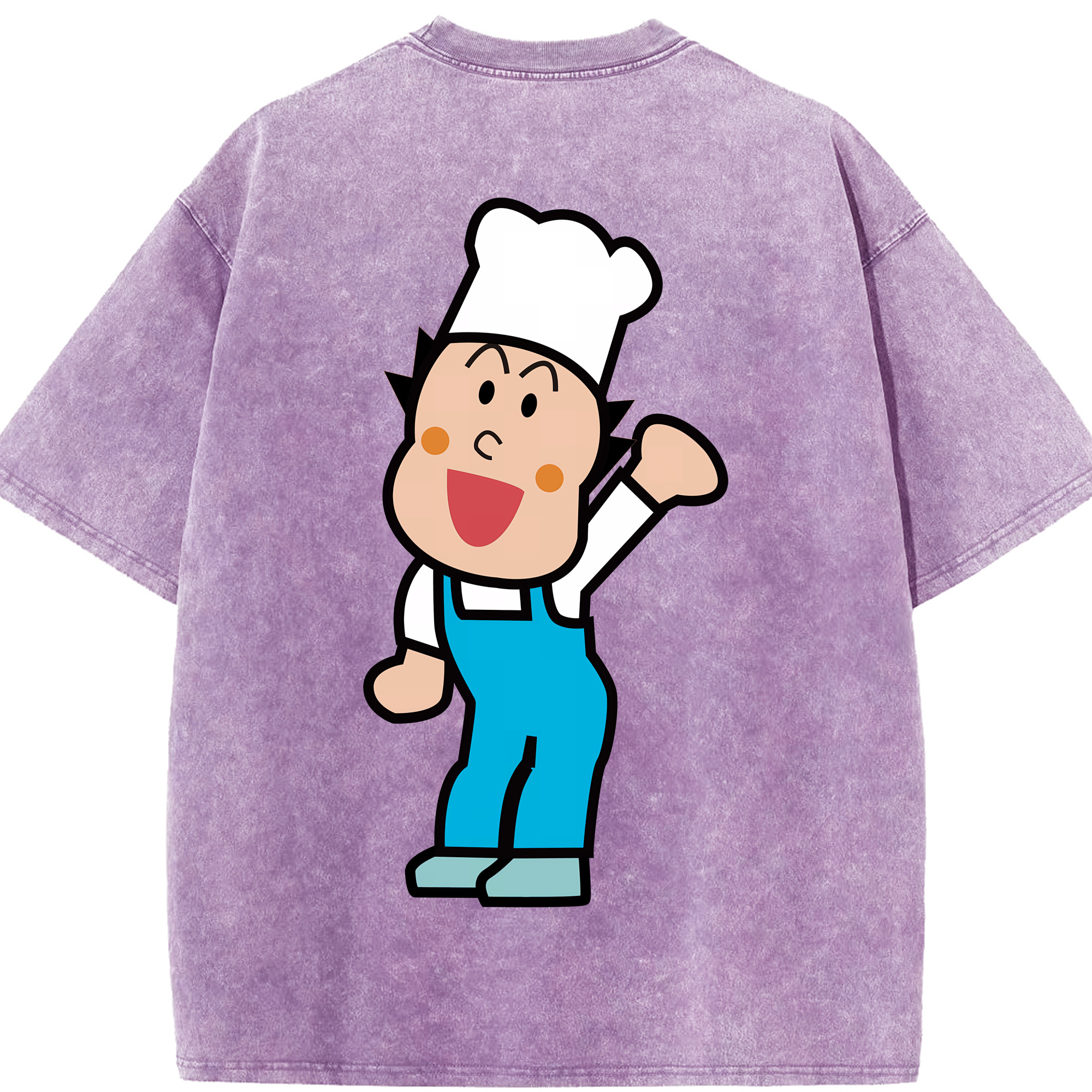 （画像用） アンパンマン Anpanman 綿100% ヴィンテージ風 半袖Tシャツ（背面プリント）