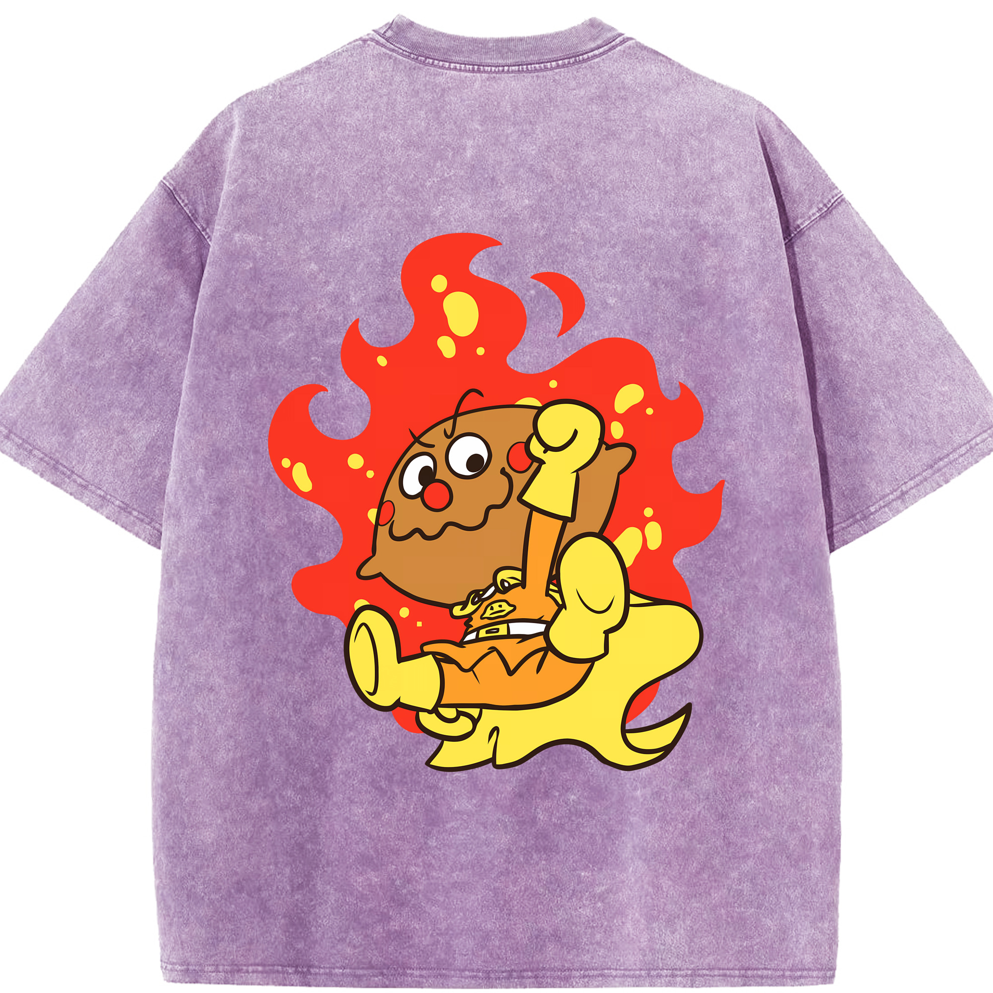 （画像用） アンパンマン Anpanman 綿100% ヴィンテージ風 半袖Tシャツ（背面プリント）