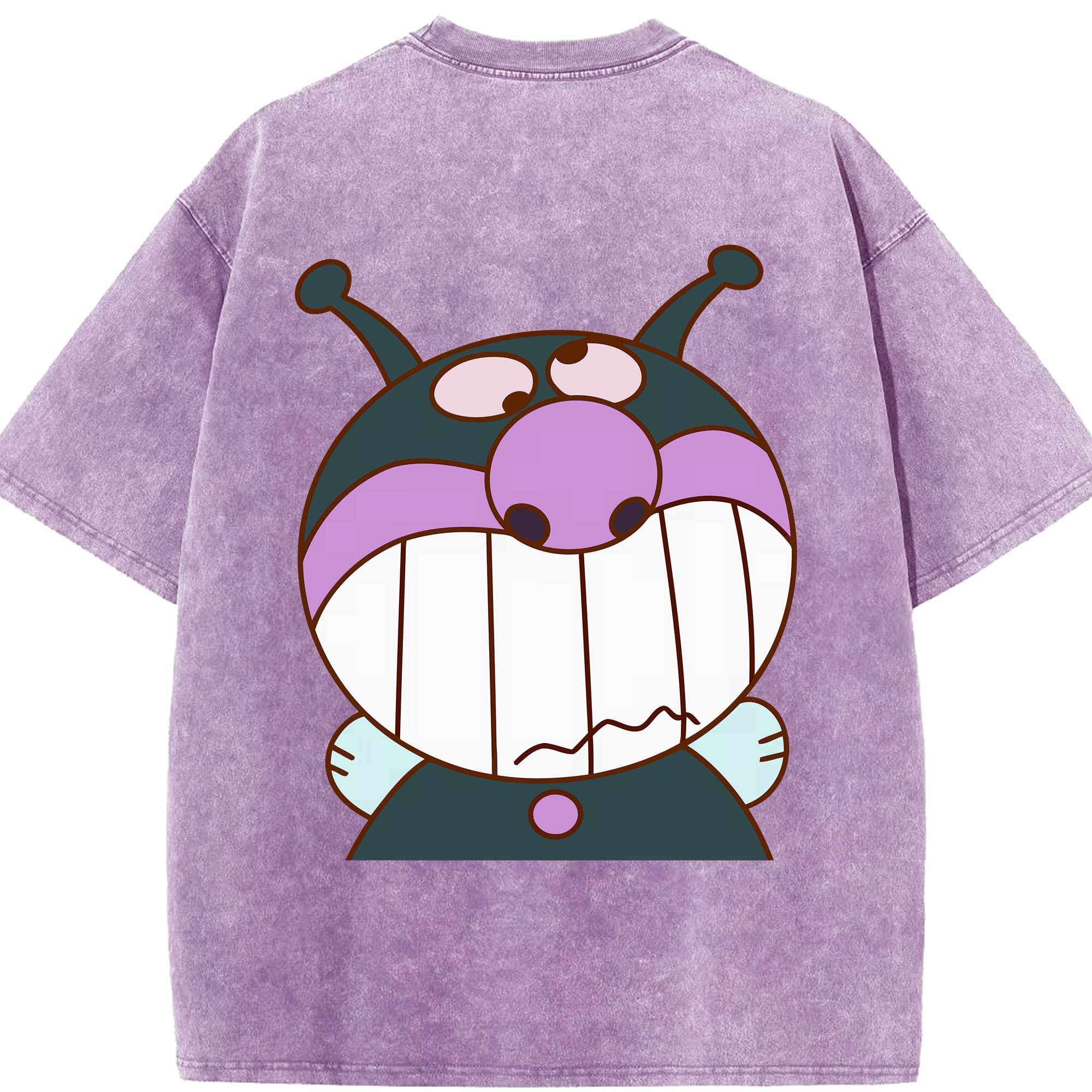 （画像用） アンパンマン Anpanman 綿100% ヴィンテージ風 半袖Tシャツ（背面プリント）