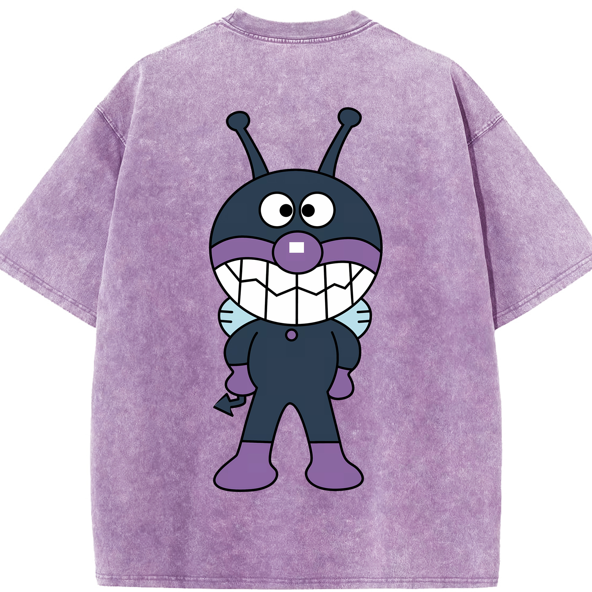 （画像用） アンパンマン Anpanman 綿100% ヴィンテージ風 半袖Tシャツ（背面プリント）
