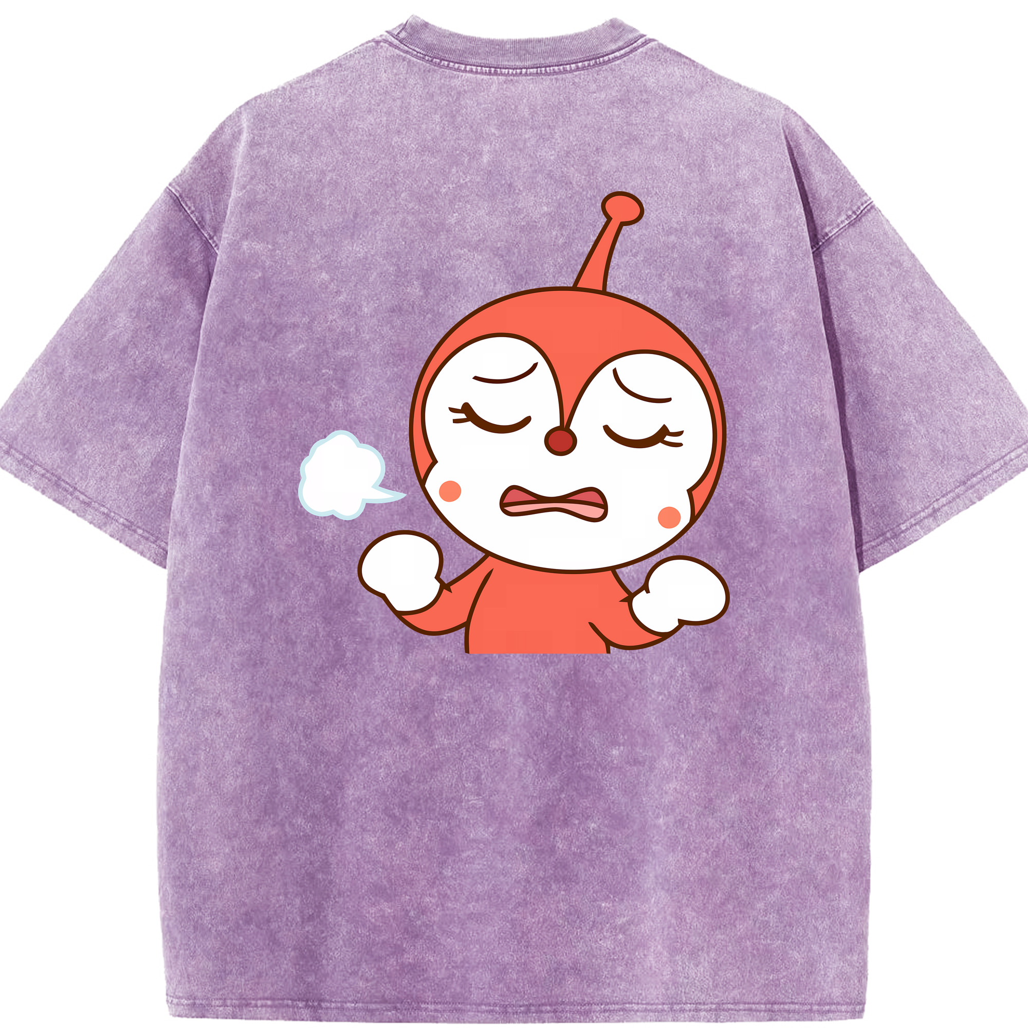 （画像用） アンパンマン Anpanman 綿100% ヴィンテージ風 半袖Tシャツ（背面プリント）