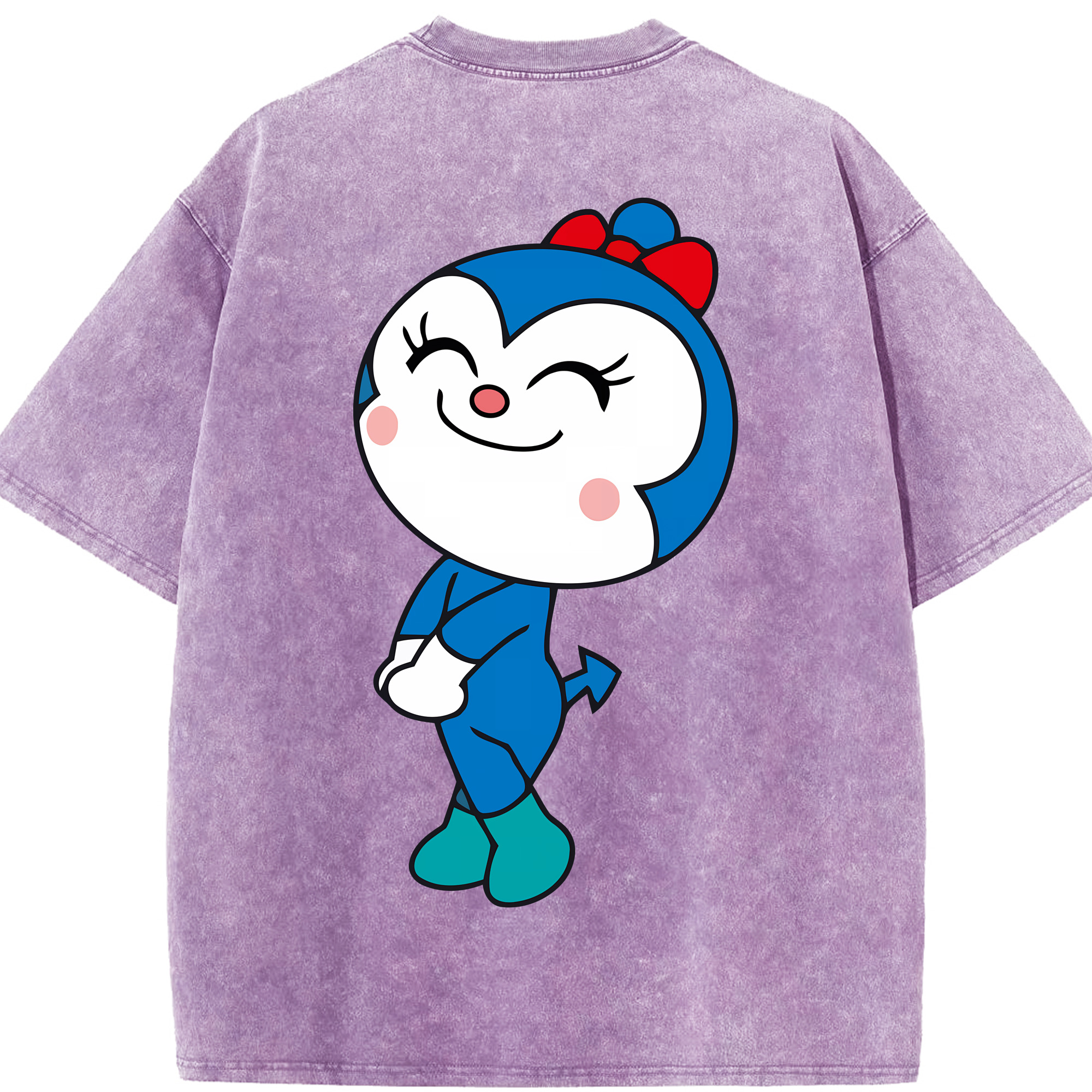 （画像用） アンパンマン Anpanman 綿100% ヴィンテージ風 半袖Tシャツ（背面プリント）