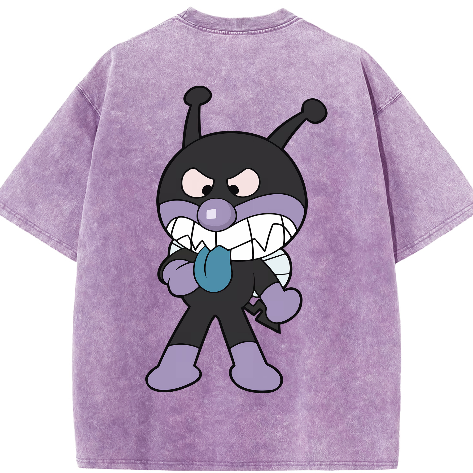 （画像用） アンパンマン Anpanman 綿100% ヴィンテージ風 半袖Tシャツ（背面プリント）