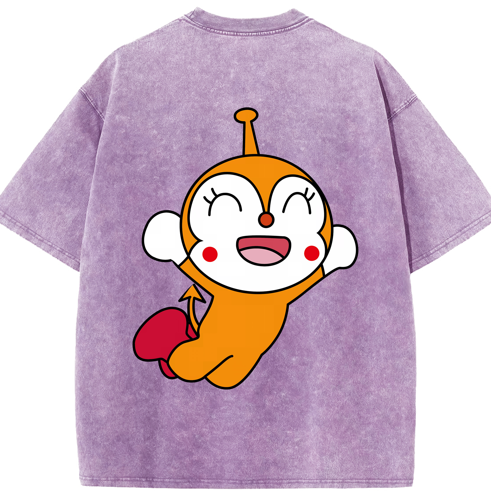 （画像用） アンパンマン Anpanman 綿100% ヴィンテージ風 半袖Tシャツ（背面プリント）