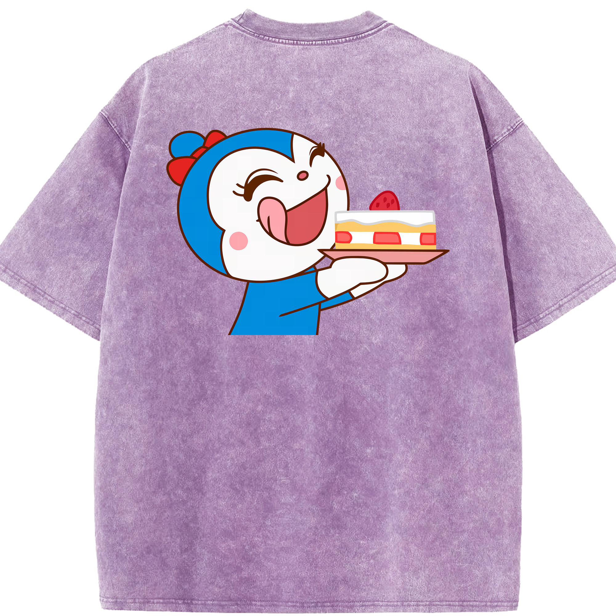 （画像用） アンパンマン Anpanman 綿100% ヴィンテージ風 半袖Tシャツ（背面プリント）