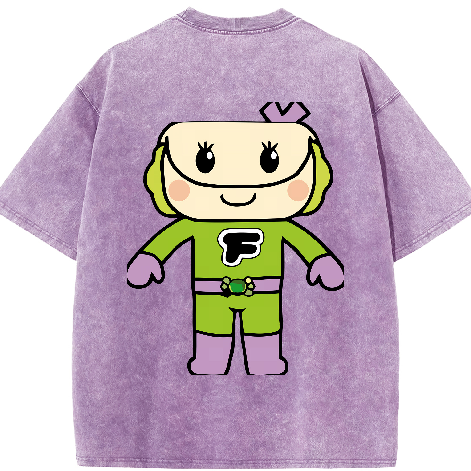 （画像用） アンパンマン Anpanman 綿100% ヴィンテージ風 半袖Tシャツ（背面プリント）