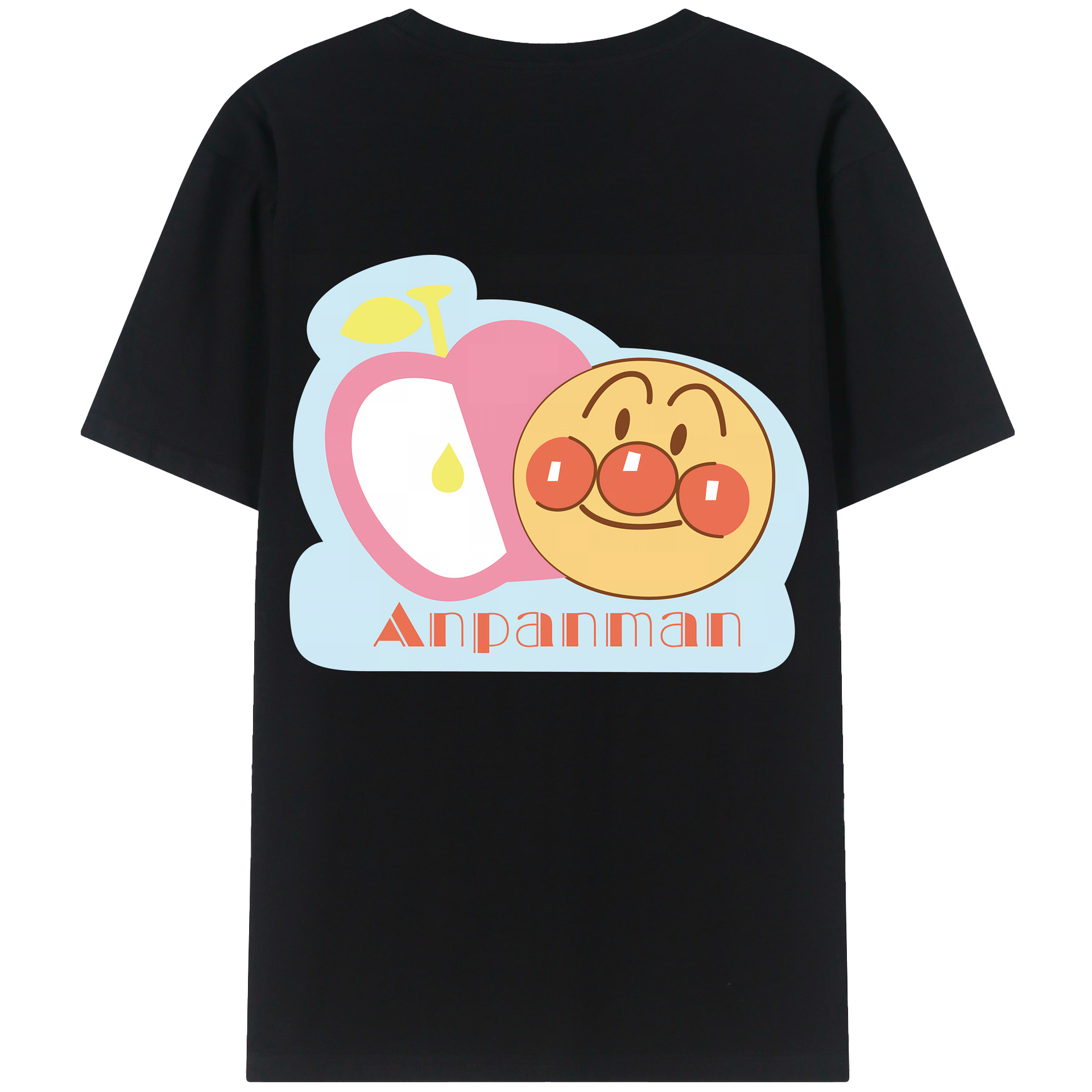 （画像用） アンパンマン Anpanman 綿100％ メンズ半袖Tシャツ（バックプリント） 通気性
