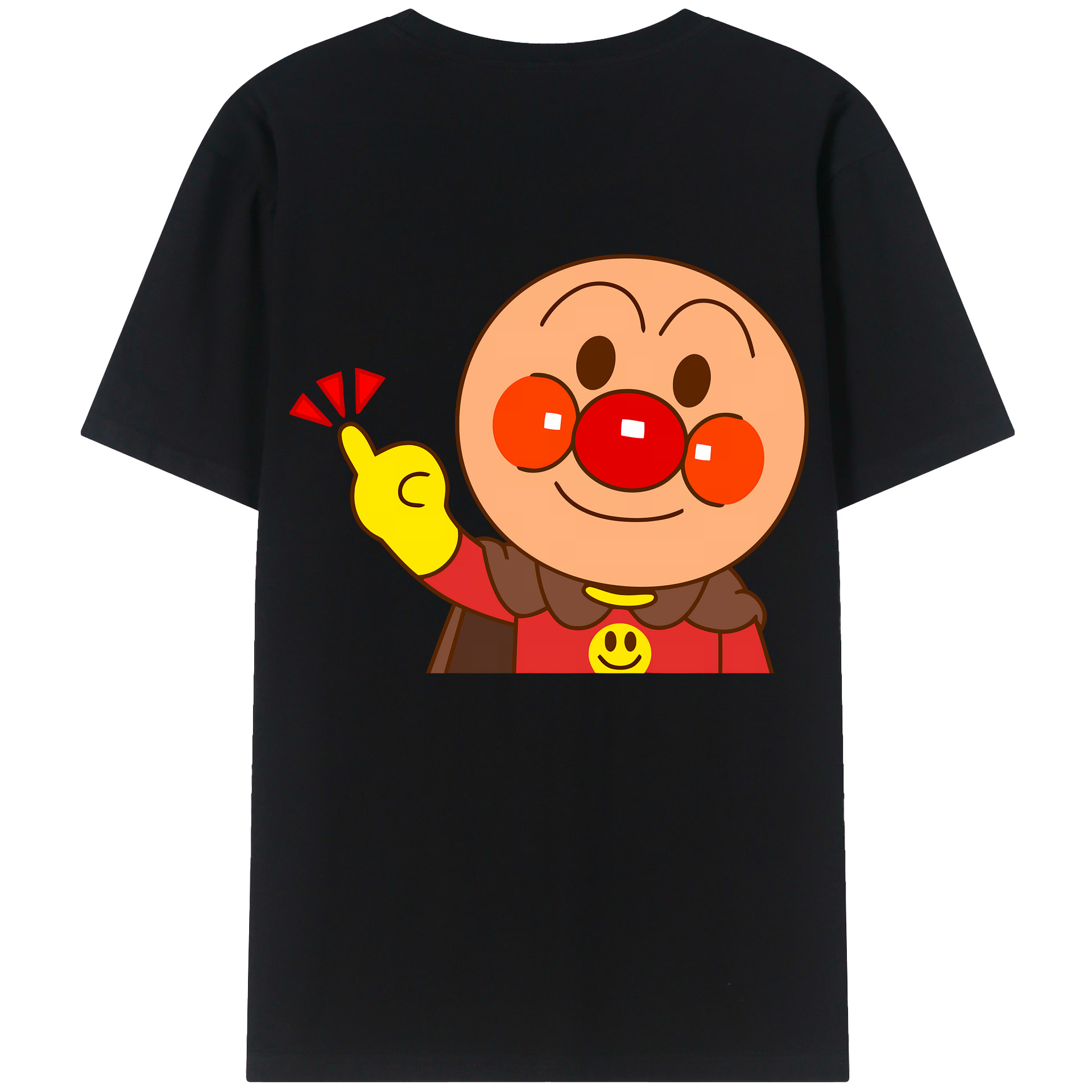 （画像用） アンパンマン Anpanman 綿100％ メンズ半袖Tシャツ（バックプリント） 通気性