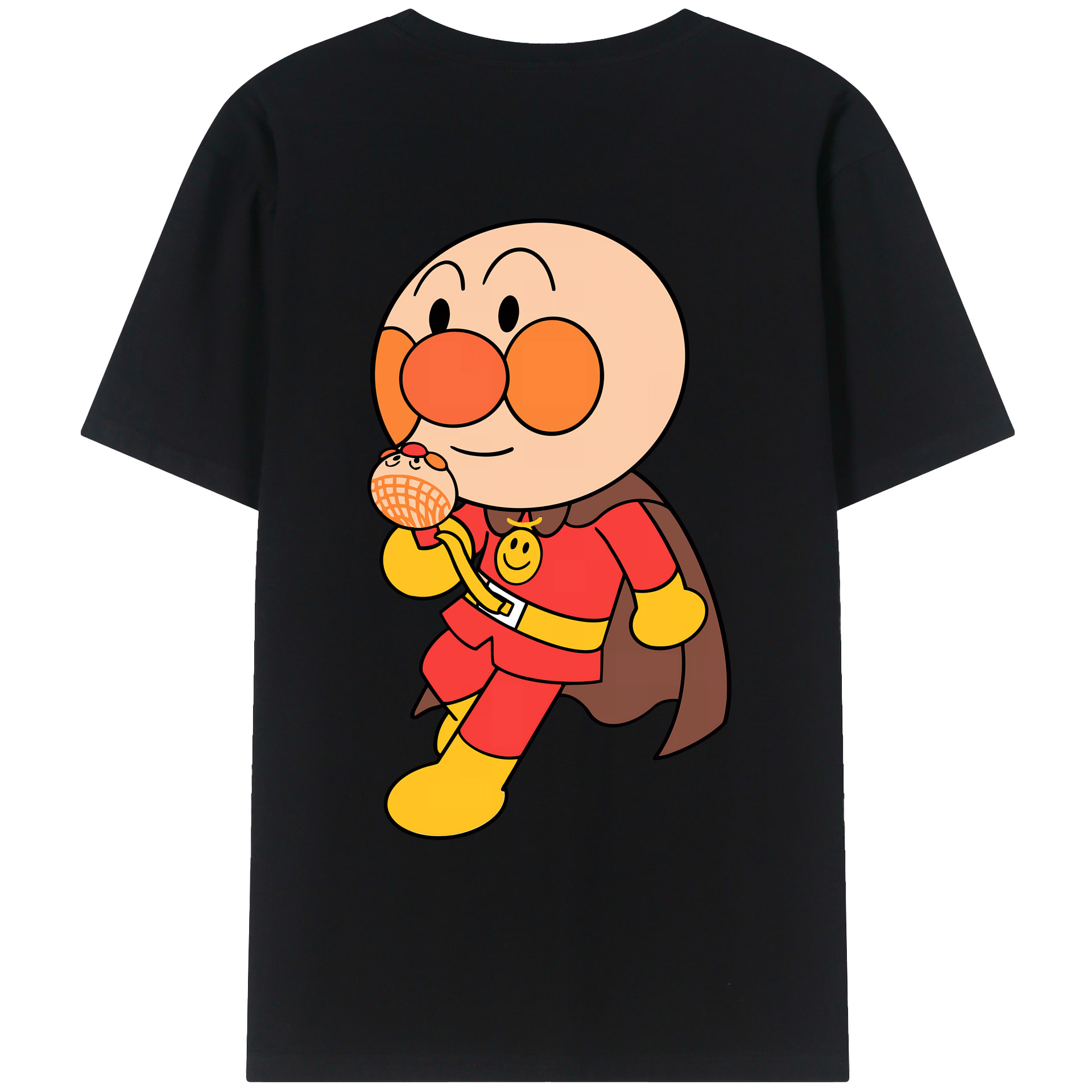 （画像用） アンパンマン Anpanman 綿100％ メンズ半袖Tシャツ（バックプリント） 通気性