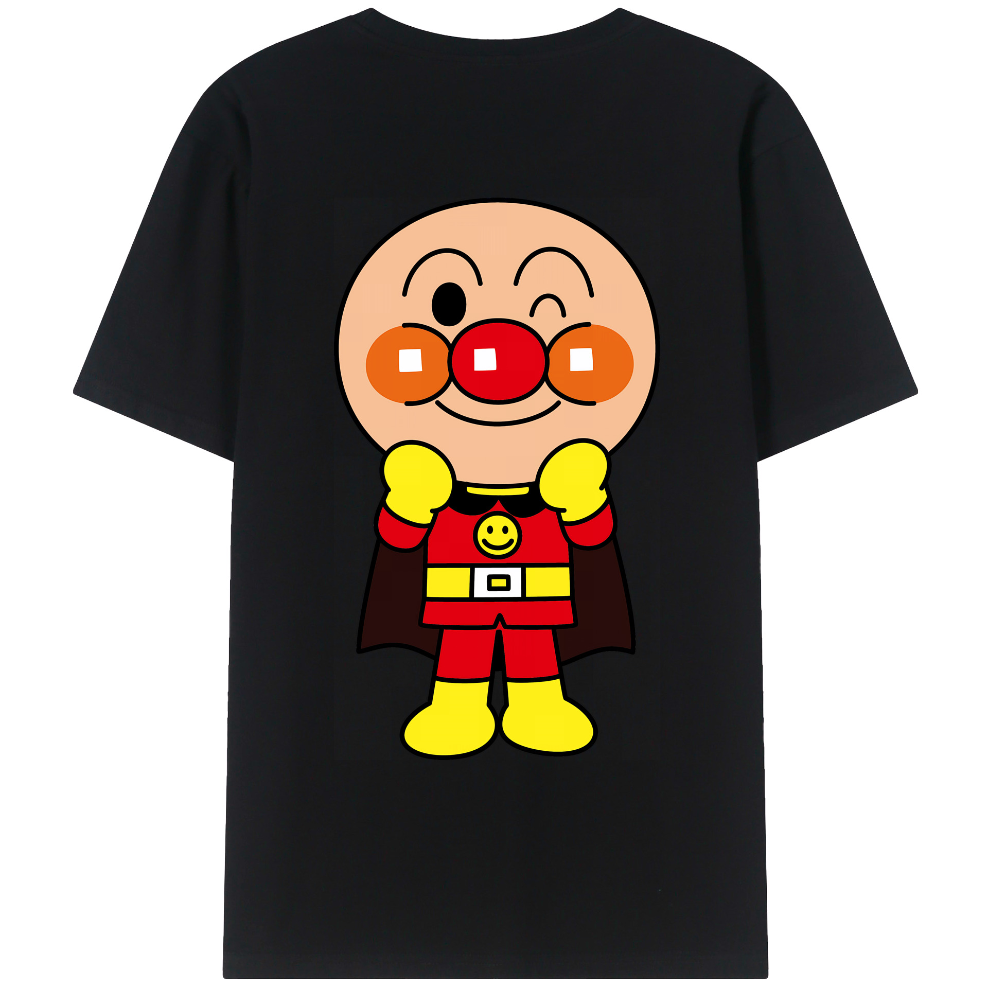 （画像用） アンパンマン Anpanman 綿100％ メンズ半袖Tシャツ（バックプリント） 通気性