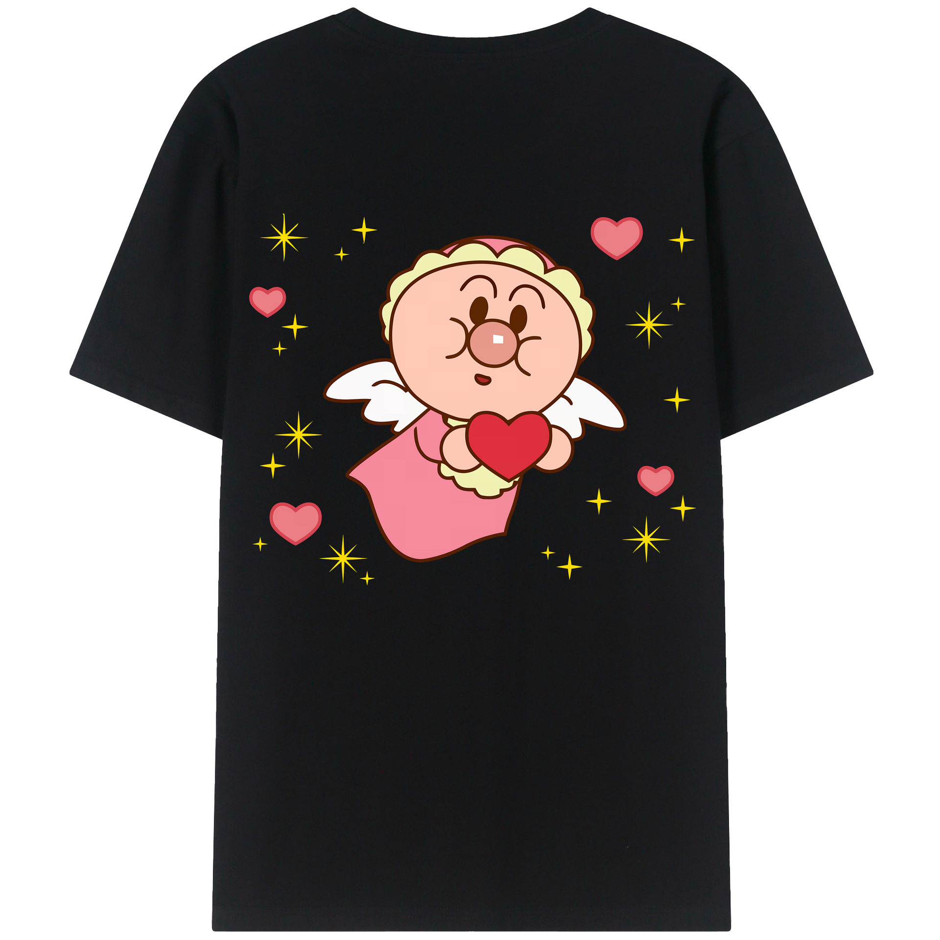 （画像用） アンパンマン Anpanman 綿100％ メンズ半袖Tシャツ（バックプリント） 通気性