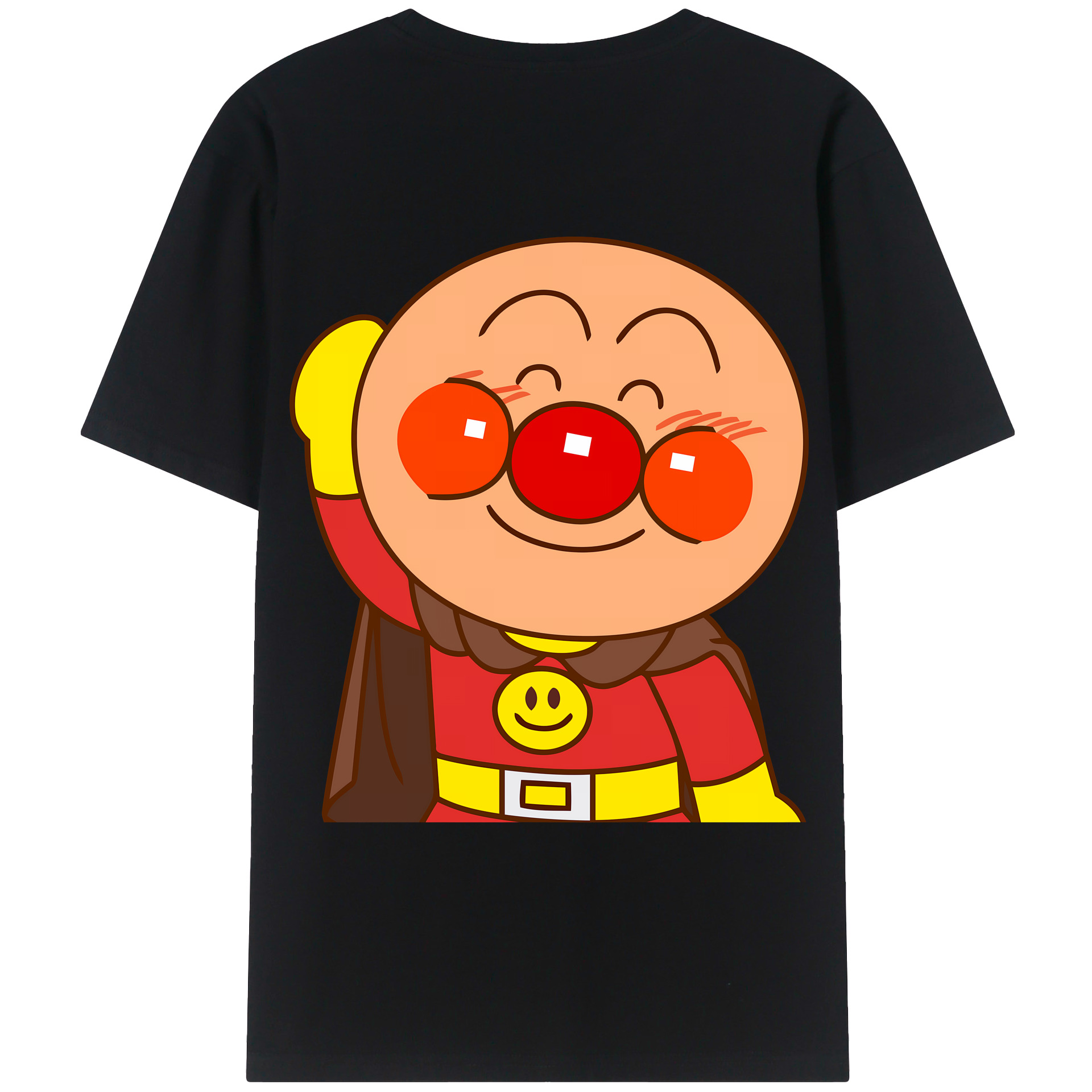 （画像用） アンパンマン Anpanman 綿100％ メンズ半袖Tシャツ（バックプリント） 通気性