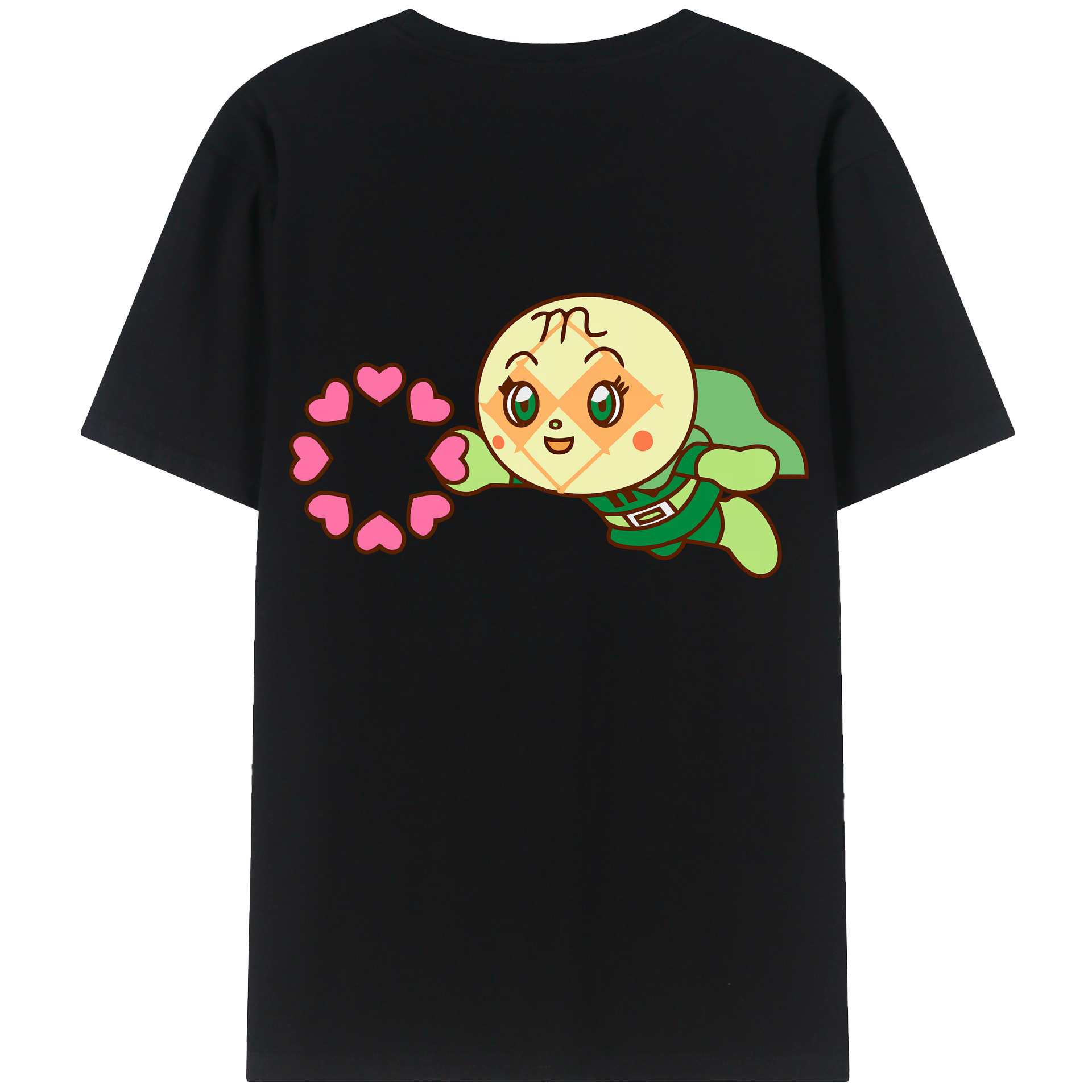 （画像用） アンパンマン Anpanman 綿100％ メンズ半袖Tシャツ（バックプリント） 通気性