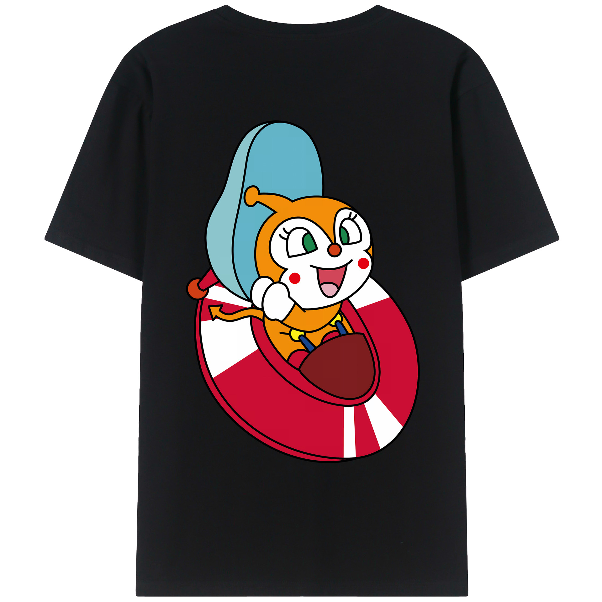 （画像用） アンパンマン Anpanman 綿100％ メンズ半袖Tシャツ（バックプリント） 通気性