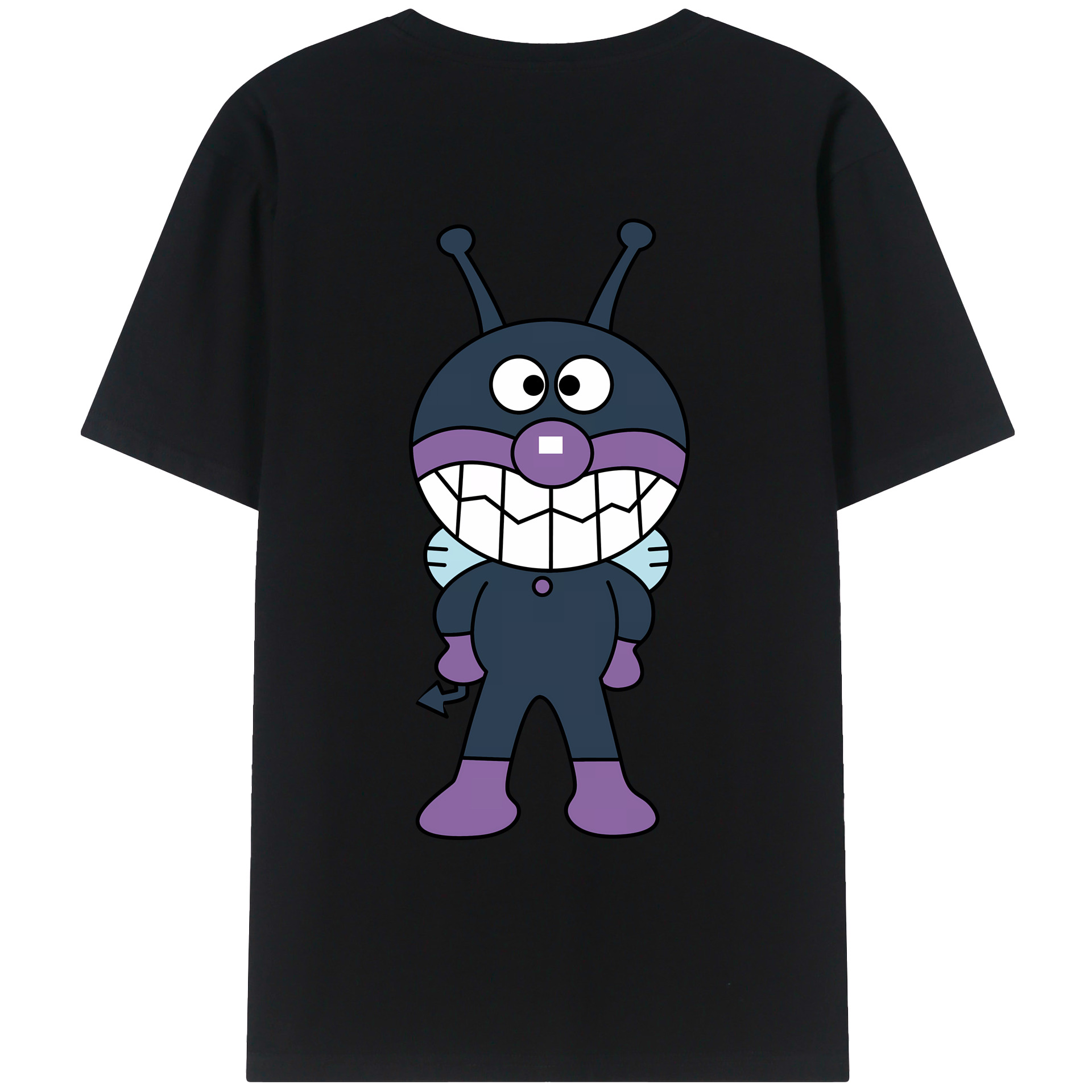 （画像用） アンパンマン Anpanman 綿100％ メンズ半袖Tシャツ（バックプリント） 通気性
