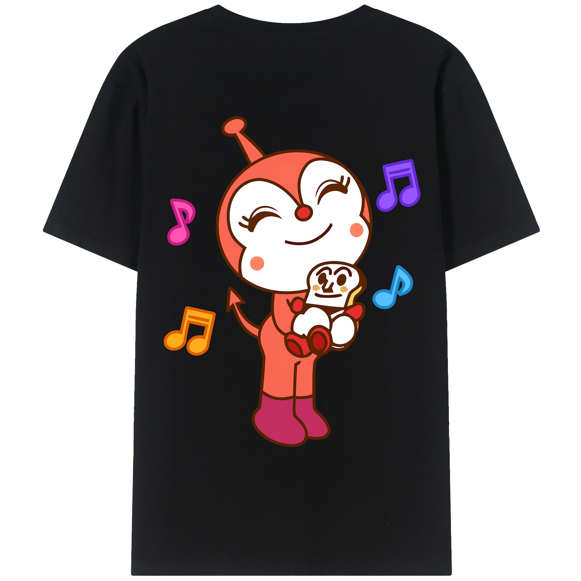 （画像用） アンパンマン Anpanman 綿100％ メンズ半袖Tシャツ（バックプリント） 通気性