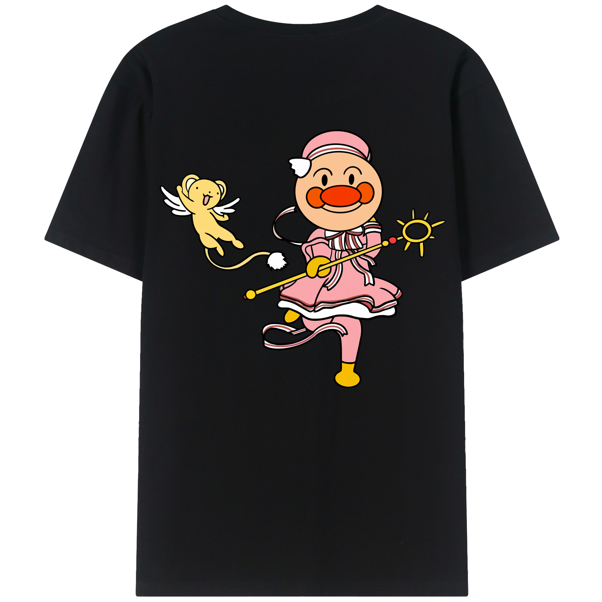 （画像用） アンパンマン Anpanman 綿100％ メンズ半袖Tシャツ（バックプリント） 通気性