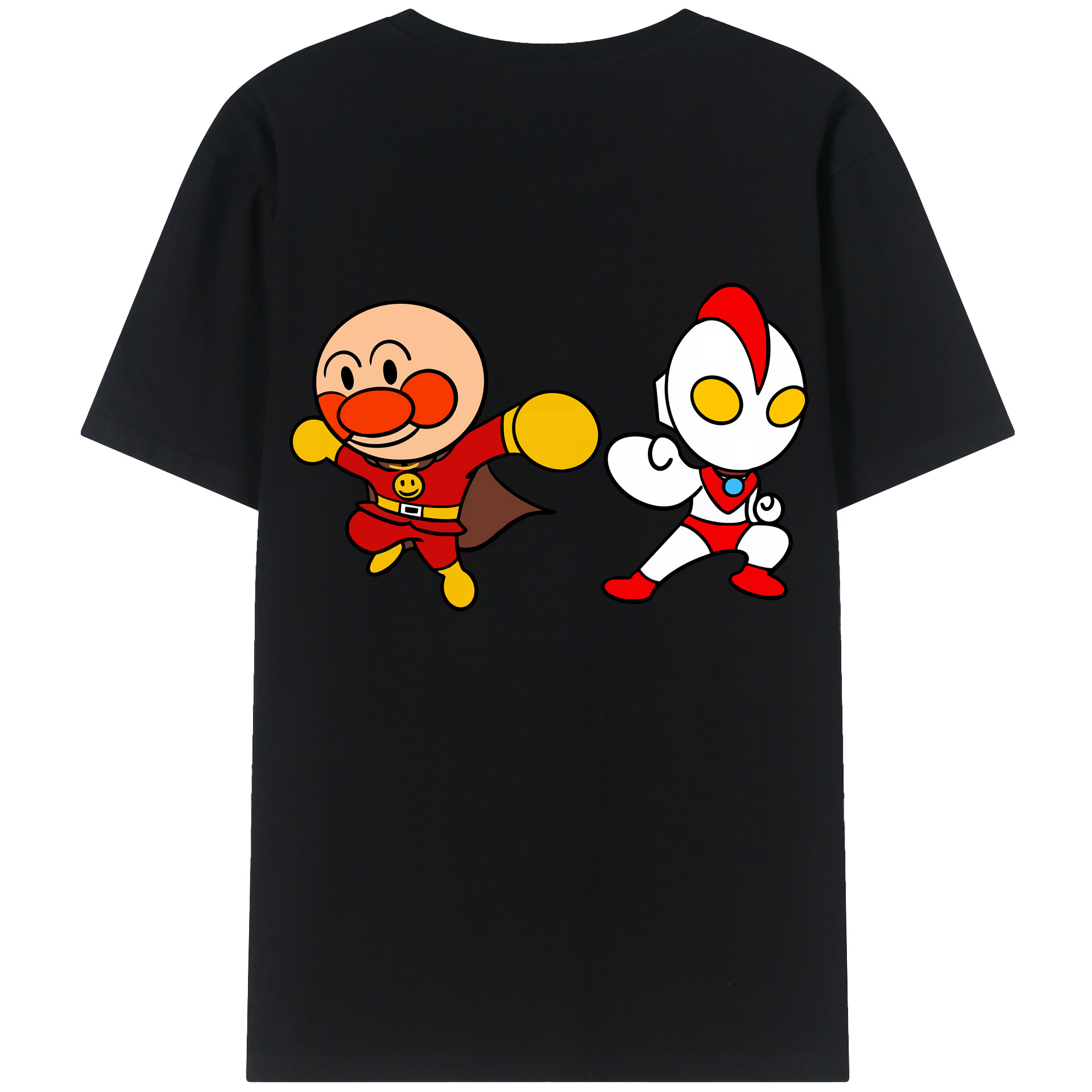 （画像用） アンパンマン Anpanman 綿100％ メンズ半袖Tシャツ（バックプリント） 通気性