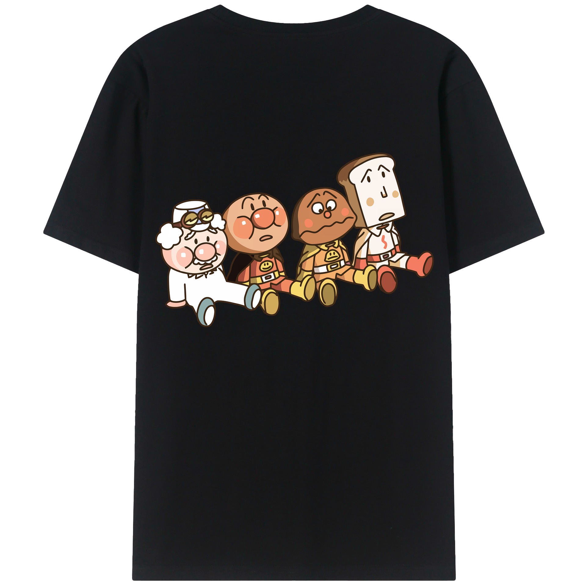 （画像用） アンパンマン Anpanman 綿100％ メンズ半袖Tシャツ（バックプリント） 通気性