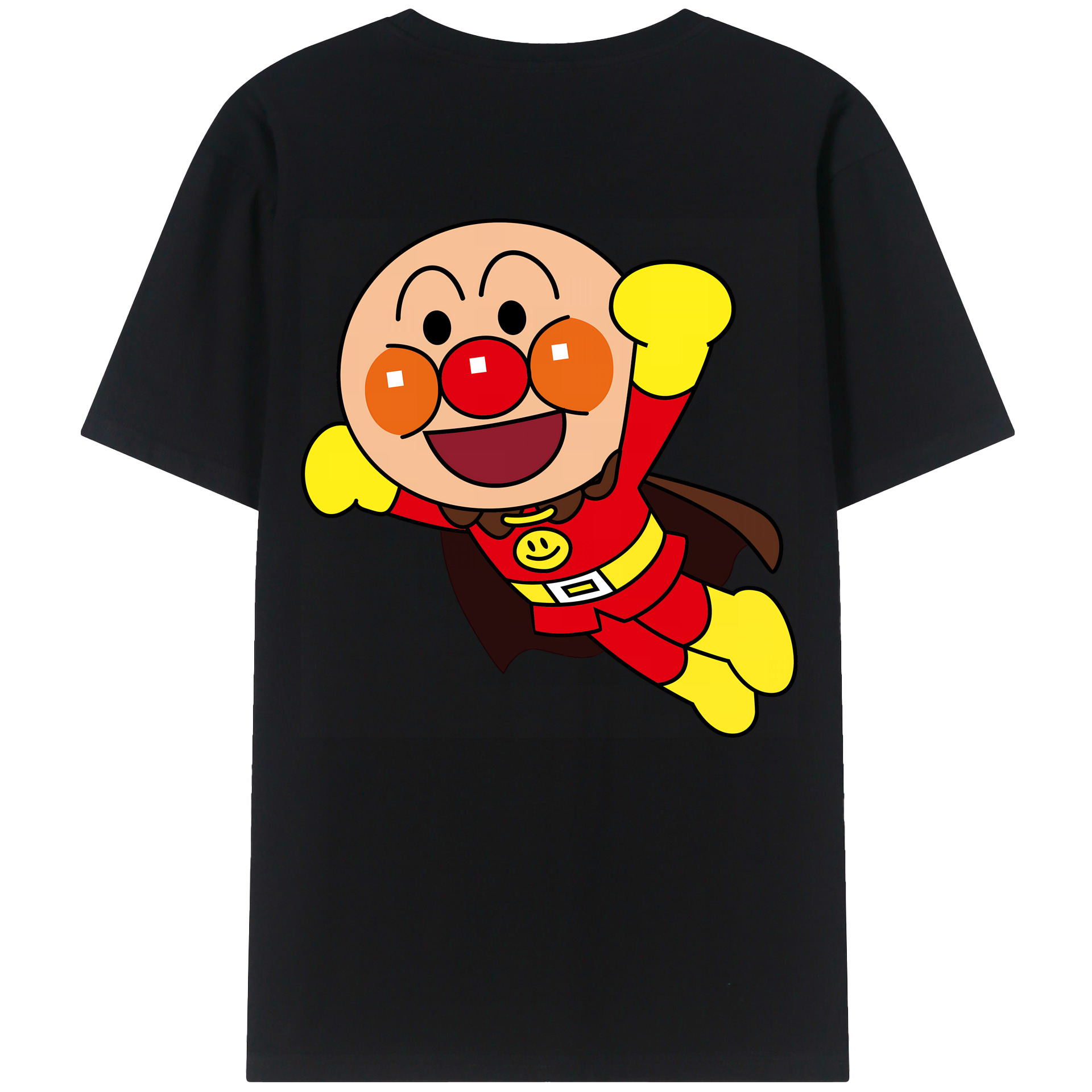 （画像用） アンパンマン Anpanman 綿100％ メンズ半袖Tシャツ（バックプリント） 通気性