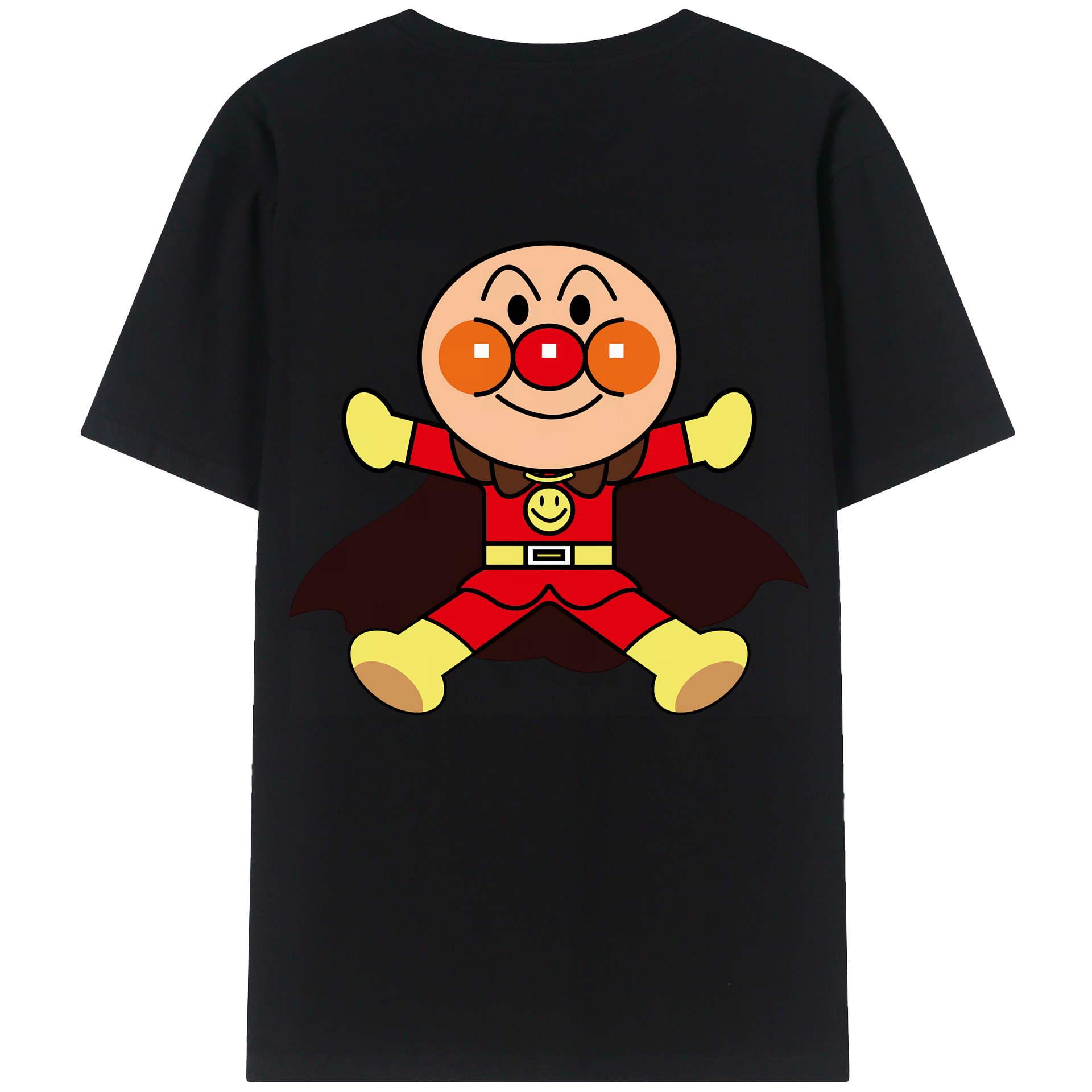 （画像用） アンパンマン Anpanman 綿100％ メンズ半袖Tシャツ（バックプリント） 通気性
