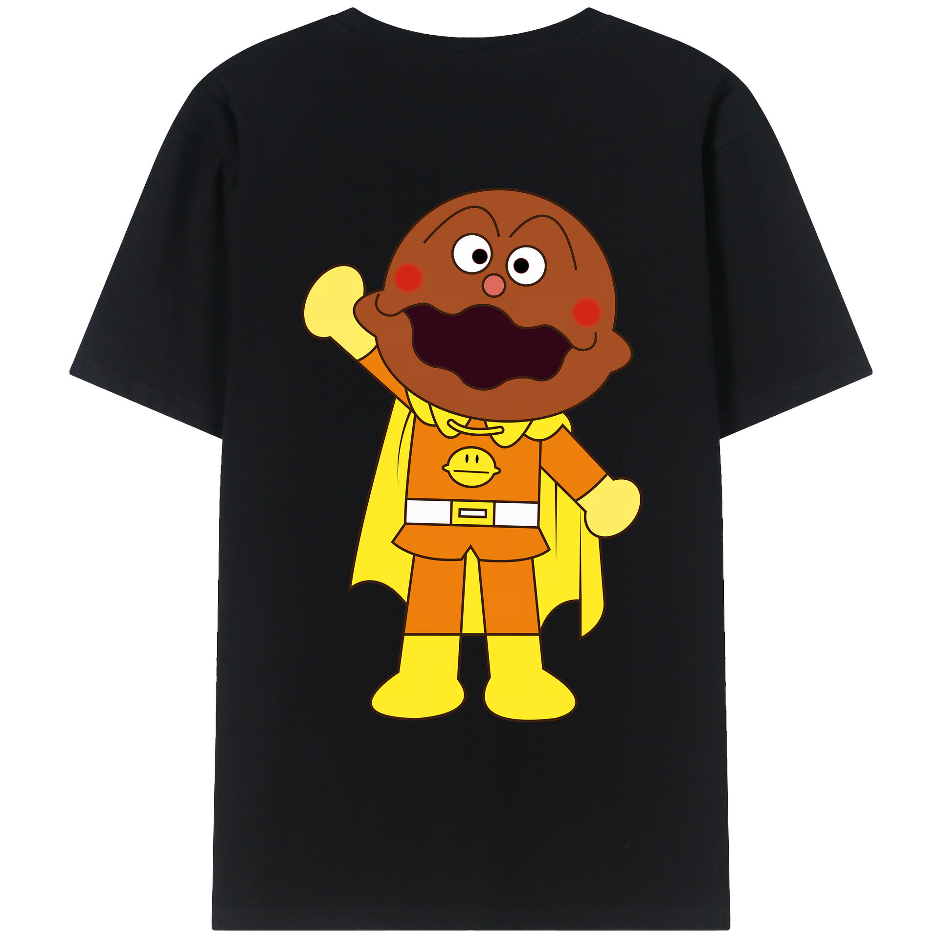 （画像用） アンパンマン Anpanman 綿100％ メンズ半袖Tシャツ（バックプリント） 通気性