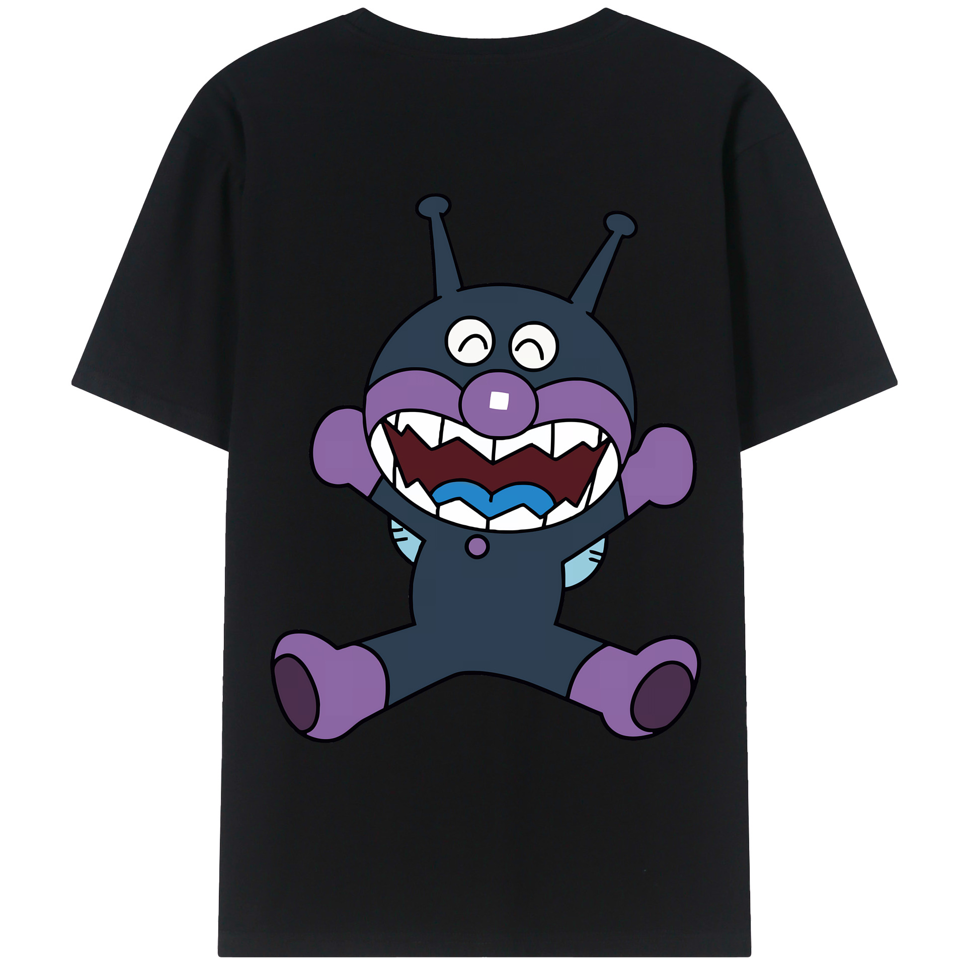 （画像用） アンパンマン Anpanman 綿100％ メンズ半袖Tシャツ（バックプリント） 通気性