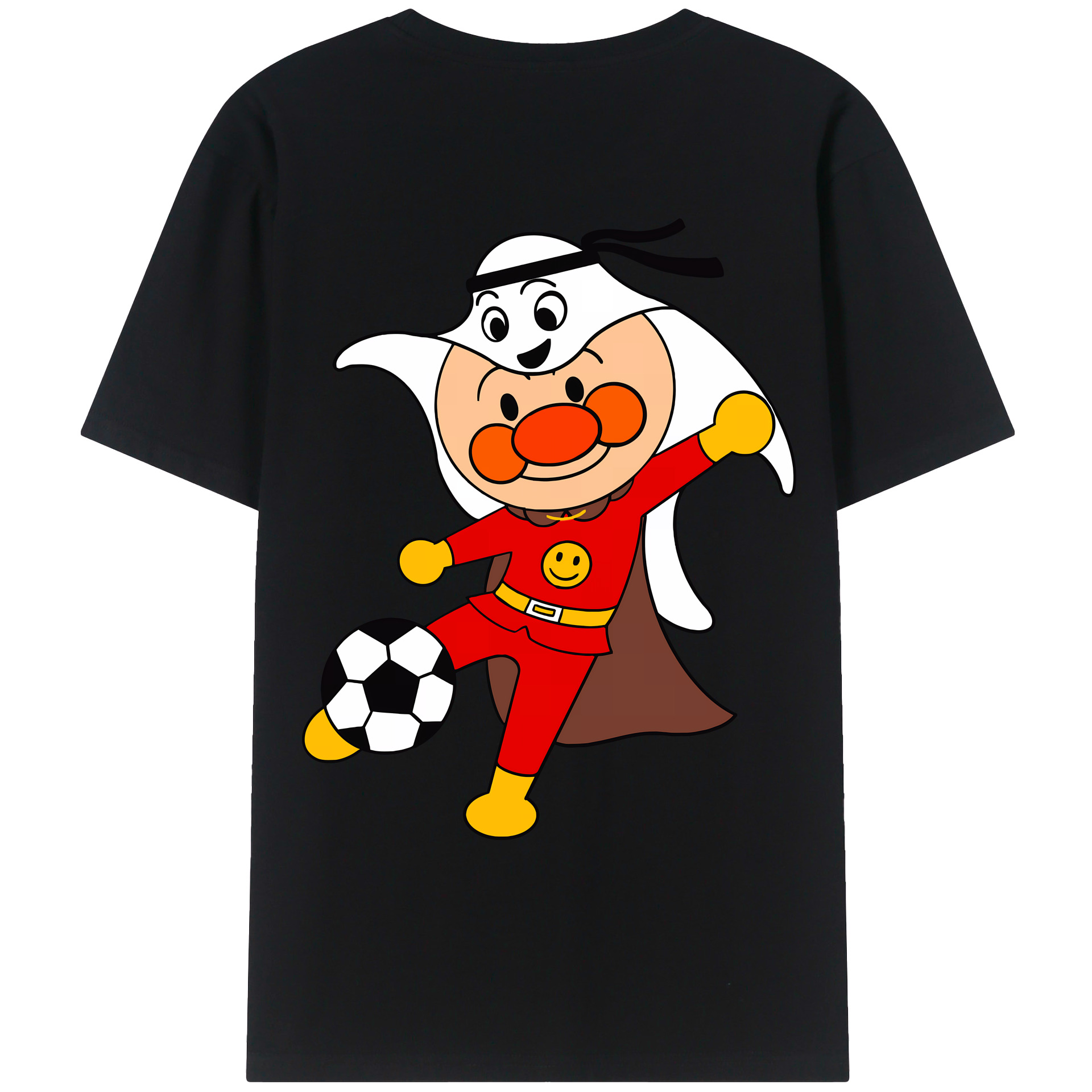 （画像用） アンパンマン Anpanman 綿100％ メンズ半袖Tシャツ（バックプリント） 通気性