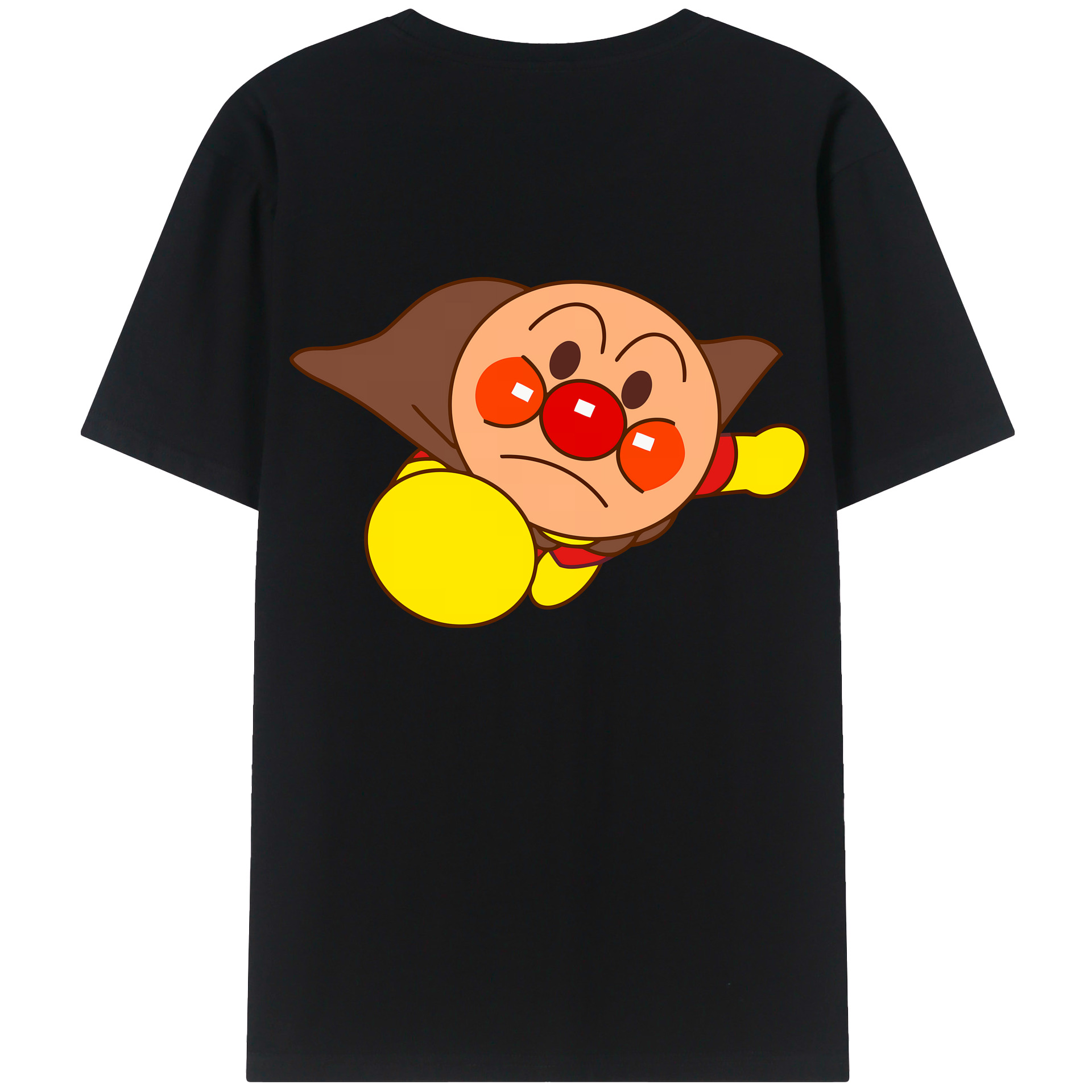 （画像用） アンパンマン Anpanman 綿100％ メンズ半袖Tシャツ（バックプリント） 通気性