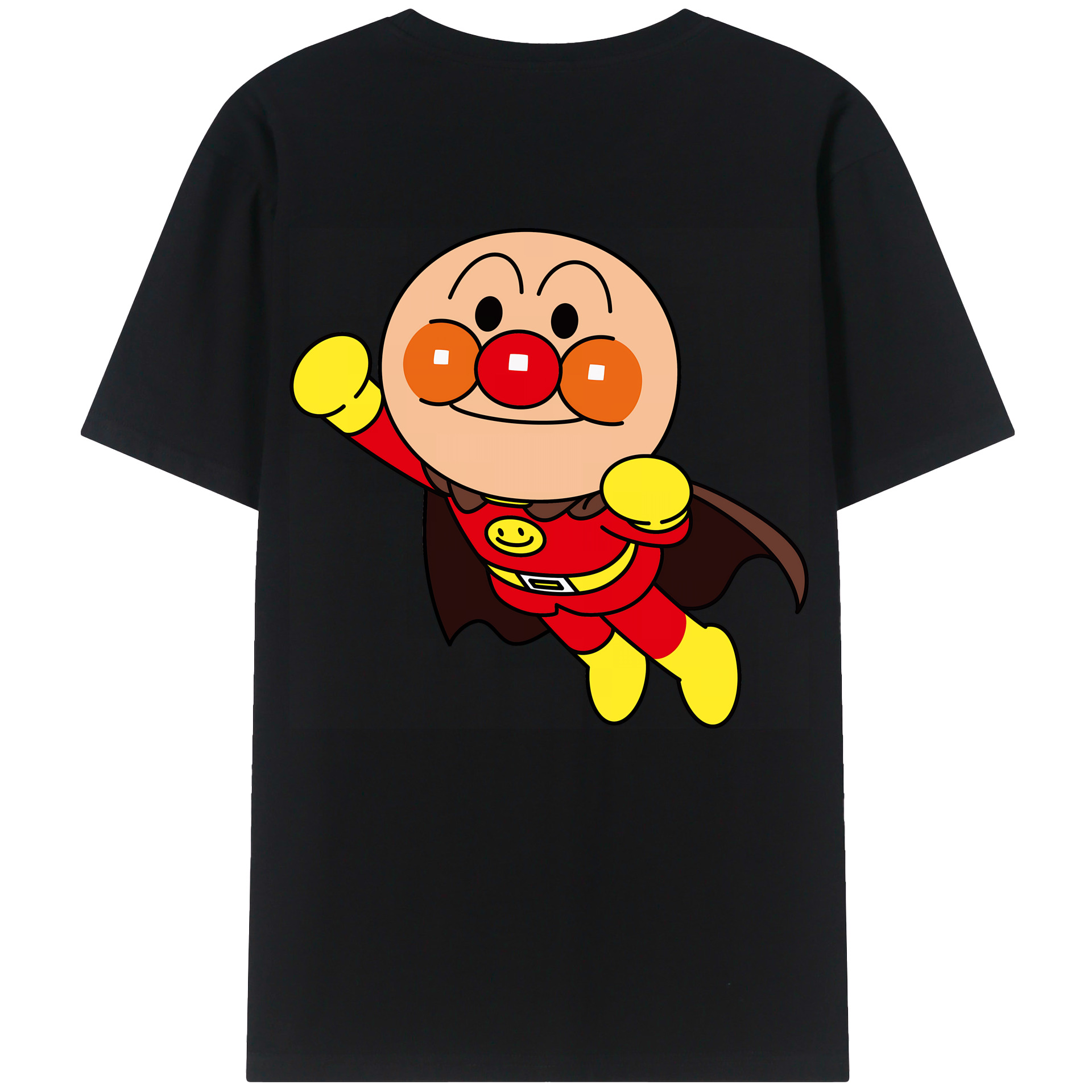 （画像用） アンパンマン Anpanman 綿100％ メンズ半袖Tシャツ（バックプリント） 通気性