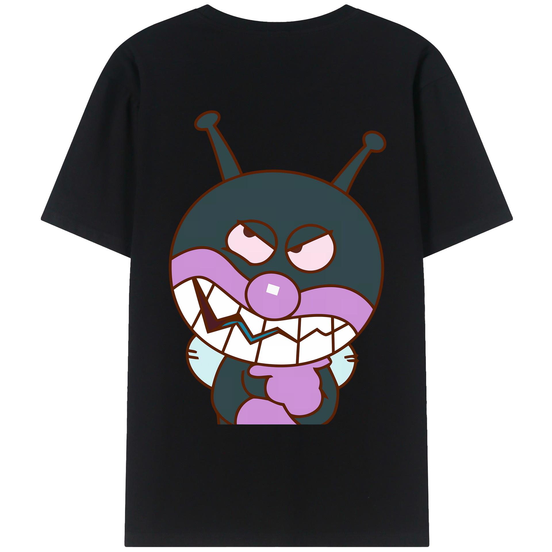 （画像用） アンパンマン Anpanman 綿100％ メンズ半袖Tシャツ（バックプリント） 通気性