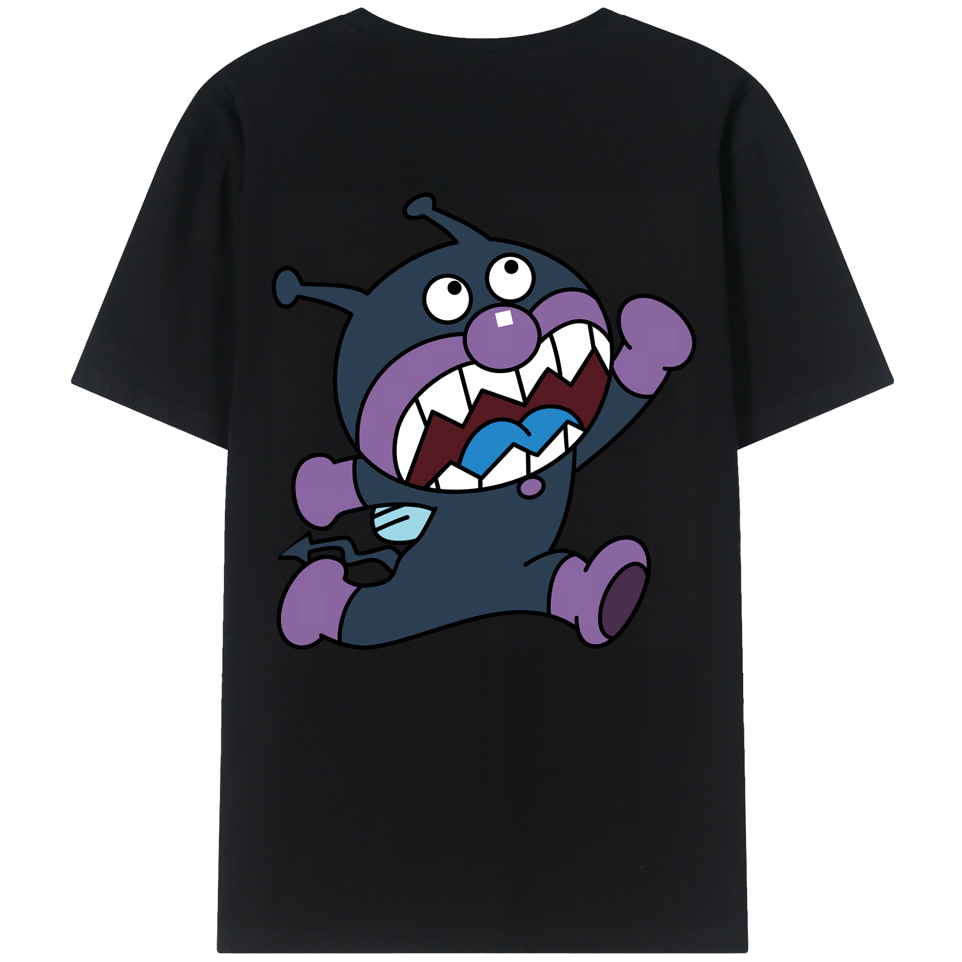 （画像用） アンパンマン Anpanman 綿100％ メンズ半袖Tシャツ（バックプリント） 通気性