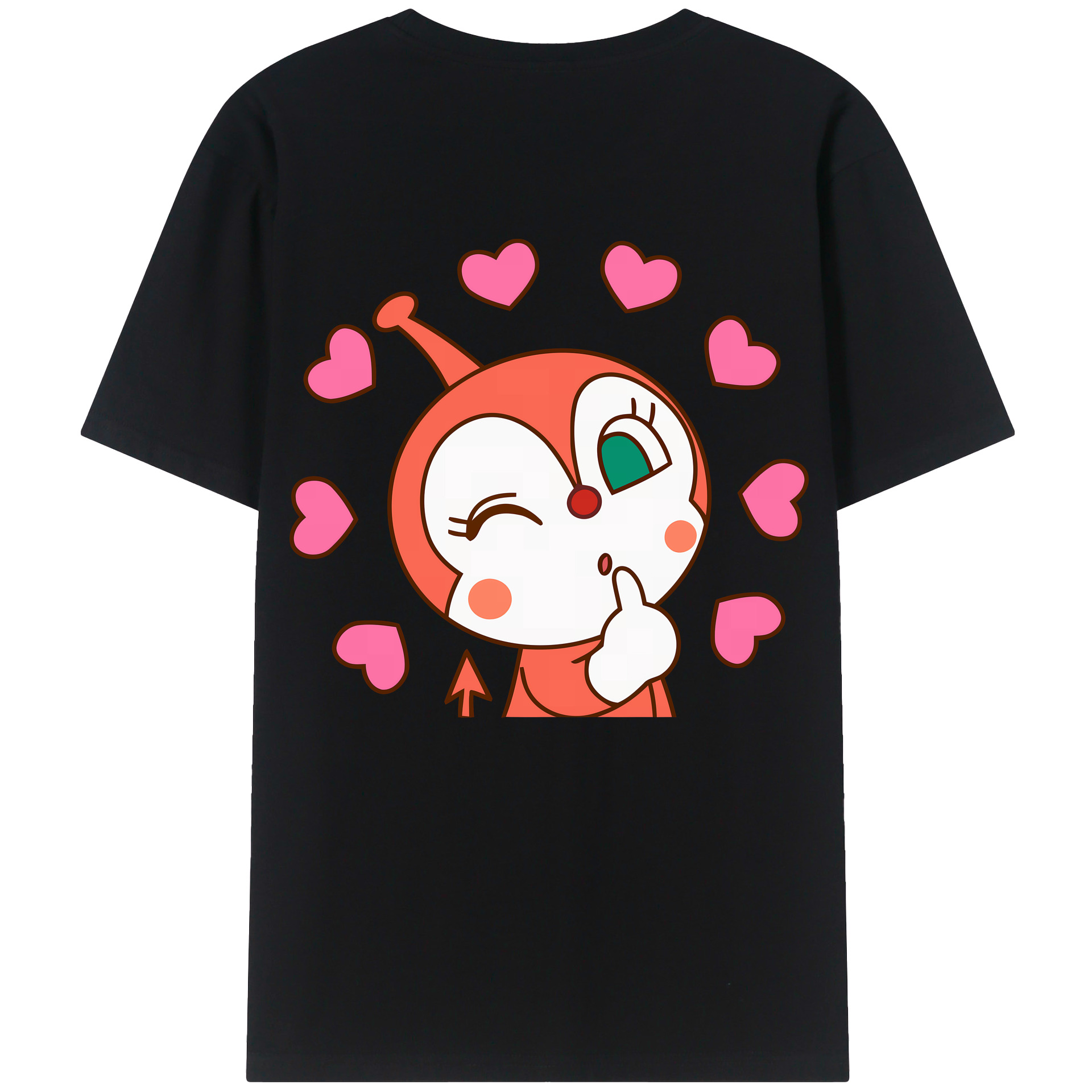 （画像用） アンパンマン Anpanman 綿100％ メンズ半袖Tシャツ（バックプリント） 通気性