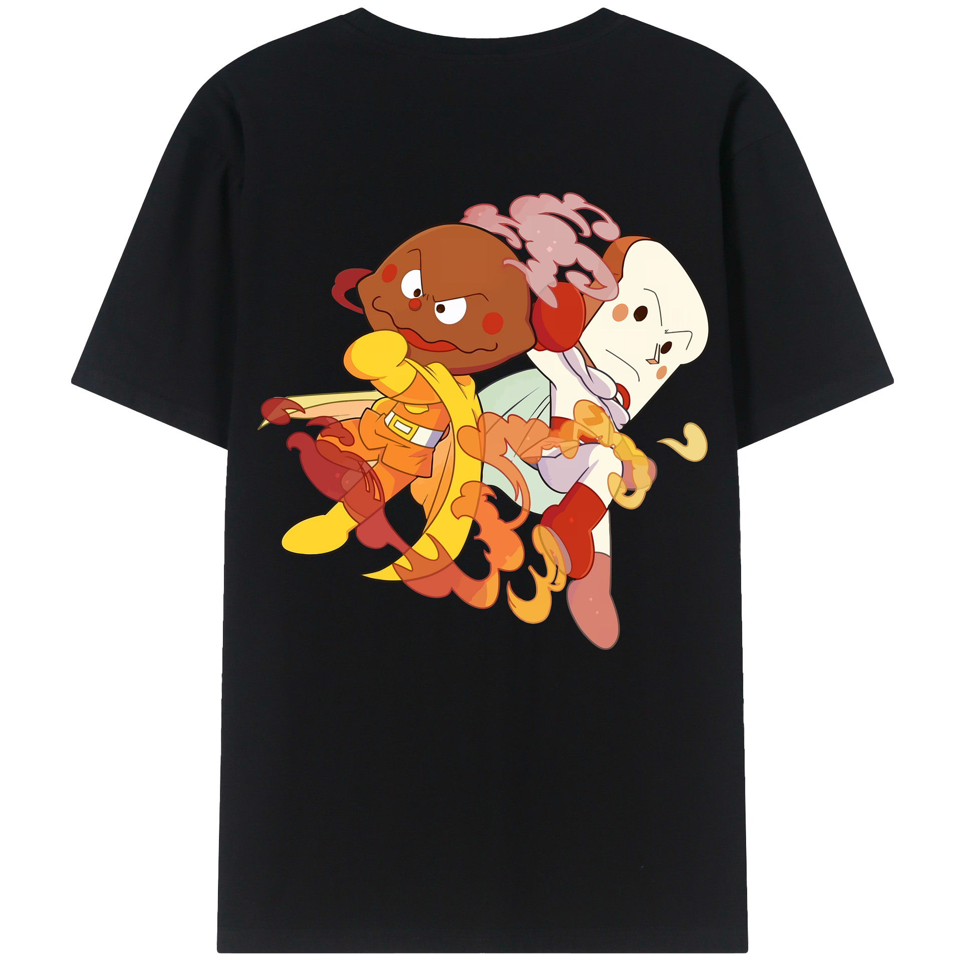 （画像用） アンパンマン Anpanman 綿100％ メンズ半袖Tシャツ（バックプリント） 通気性