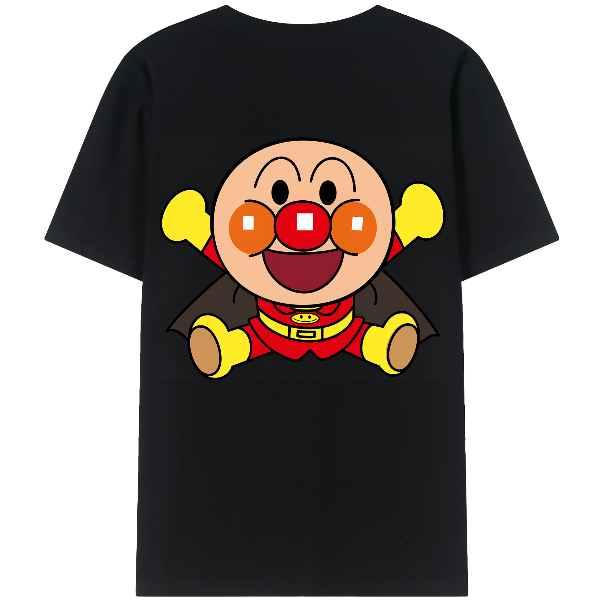 （画像用） アンパンマン Anpanman 綿100％ メンズ半袖Tシャツ（バックプリント） 通気性
