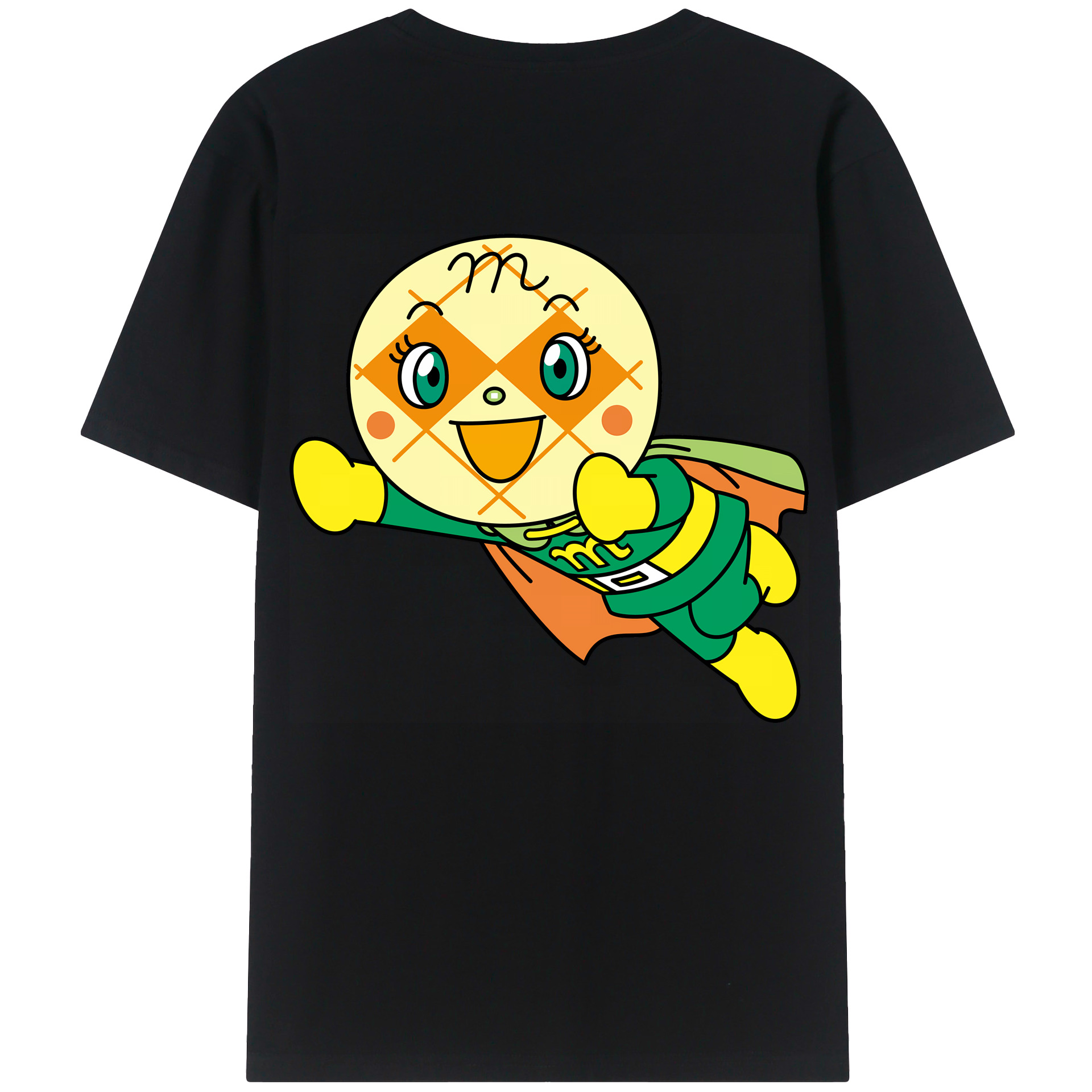 （画像用） アンパンマン Anpanman 綿100％ メンズ半袖Tシャツ（バックプリント） 通気性