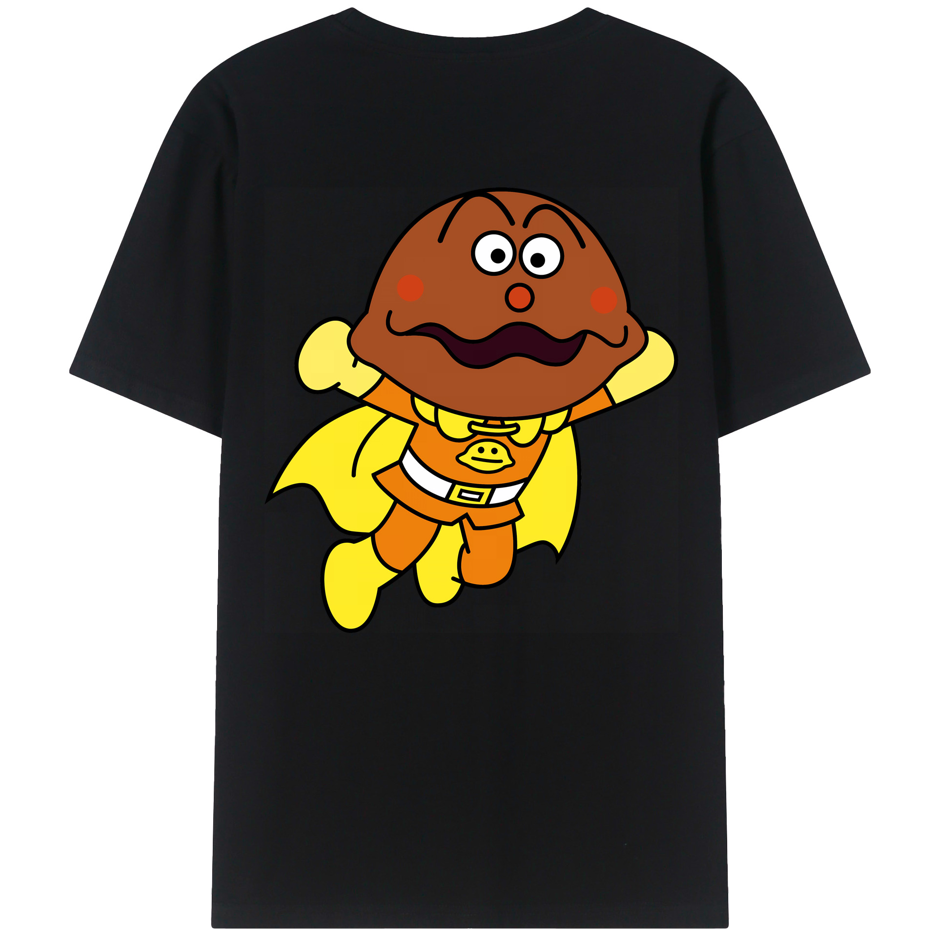 （画像用） アンパンマン Anpanman 綿100％ メンズ半袖Tシャツ（バックプリント） 通気性