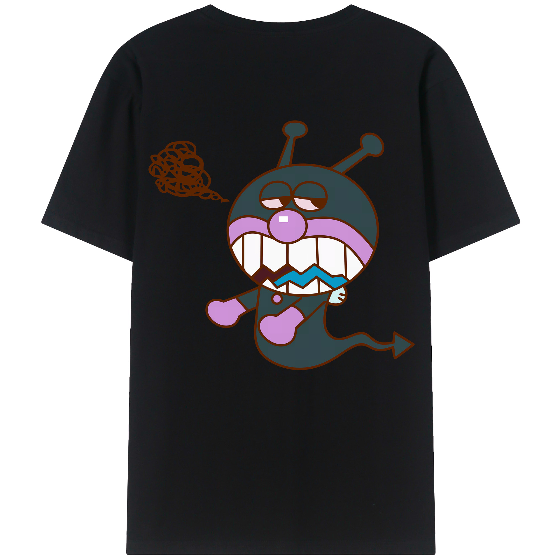 （画像用） アンパンマン Anpanman 綿100％ メンズ半袖Tシャツ（バックプリント） 通気性