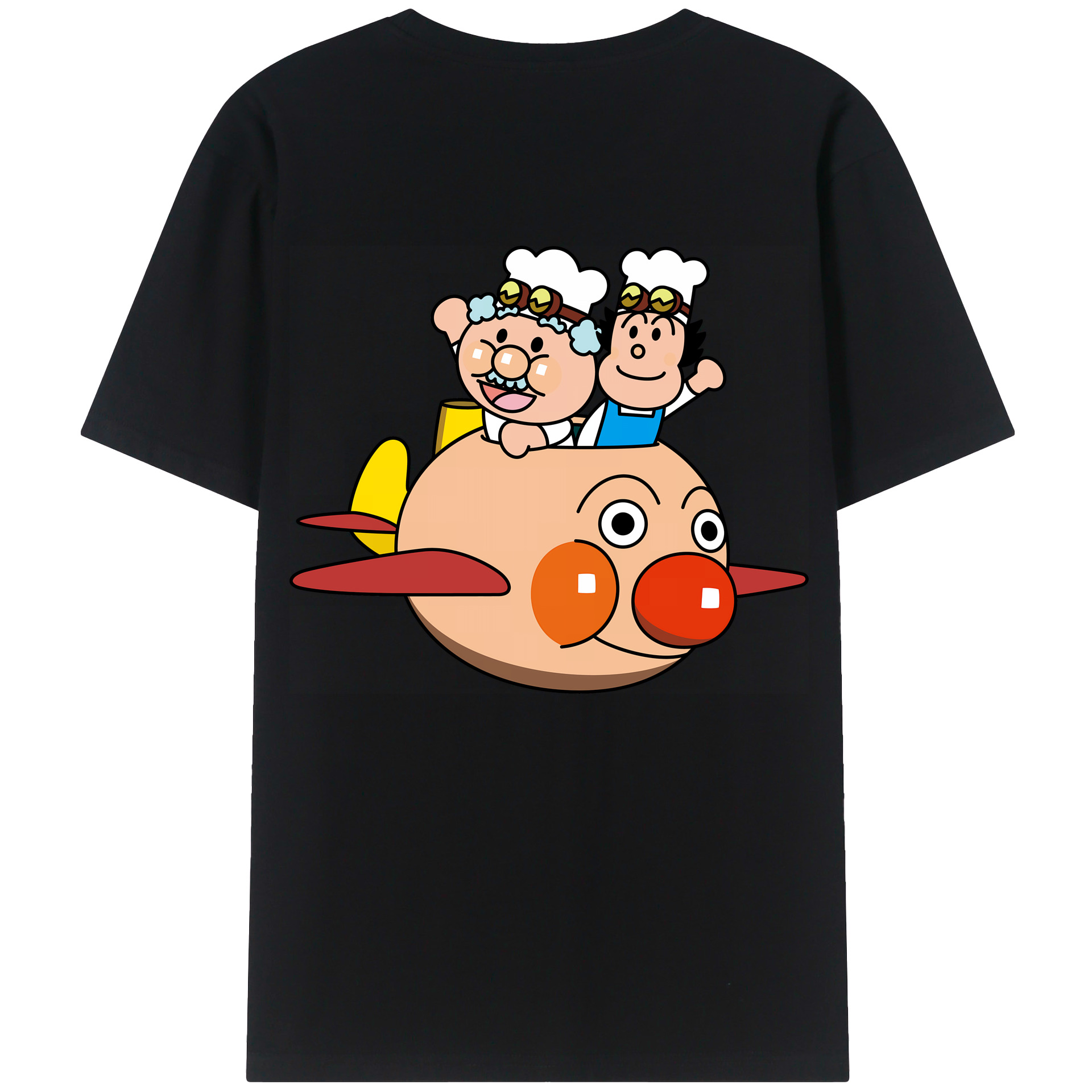 （画像用） アンパンマン Anpanman 綿100％ メンズ半袖Tシャツ（バックプリント） 通気性