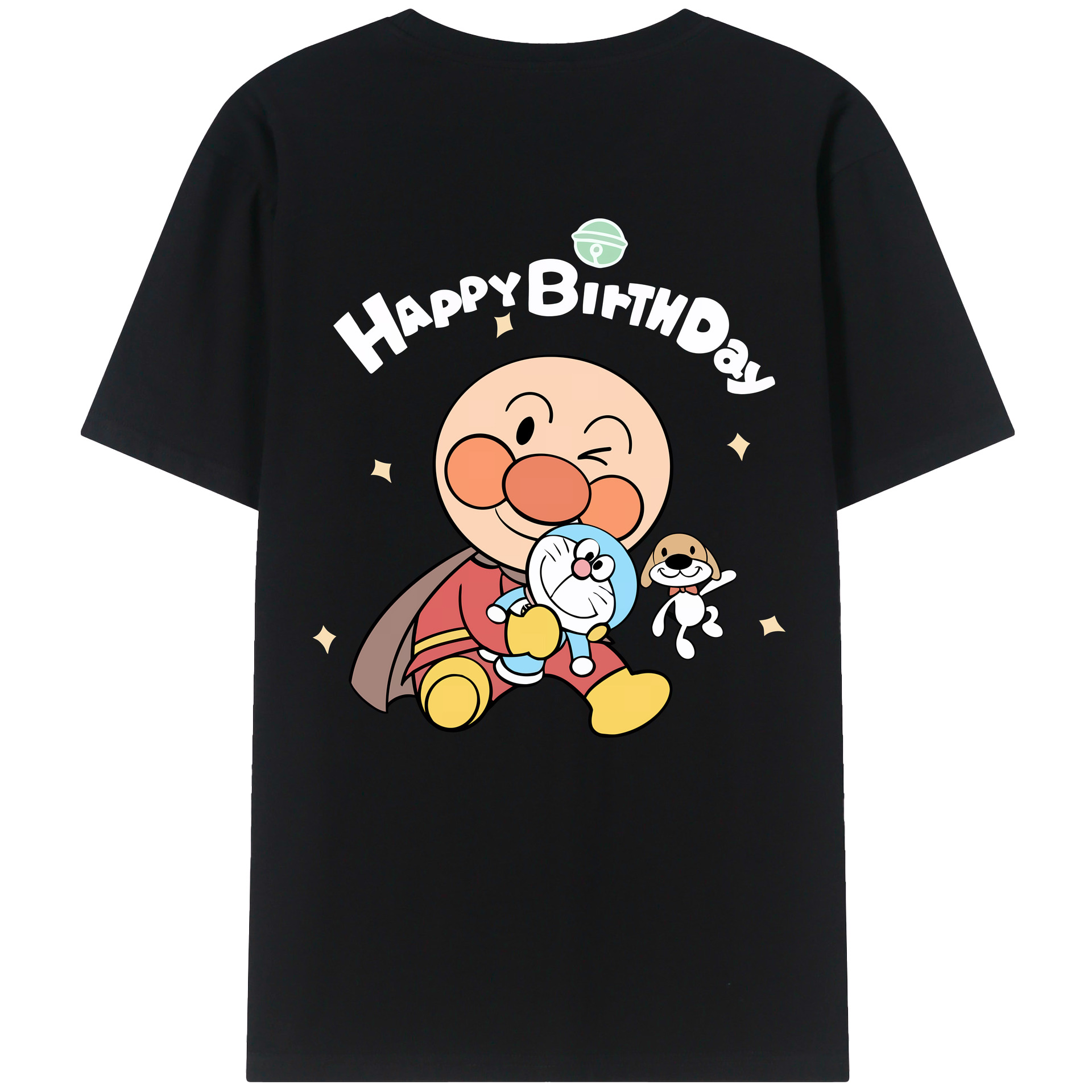 （画像用） アンパンマン Anpanman 綿100％ メンズ半袖Tシャツ（バックプリント） 通気性