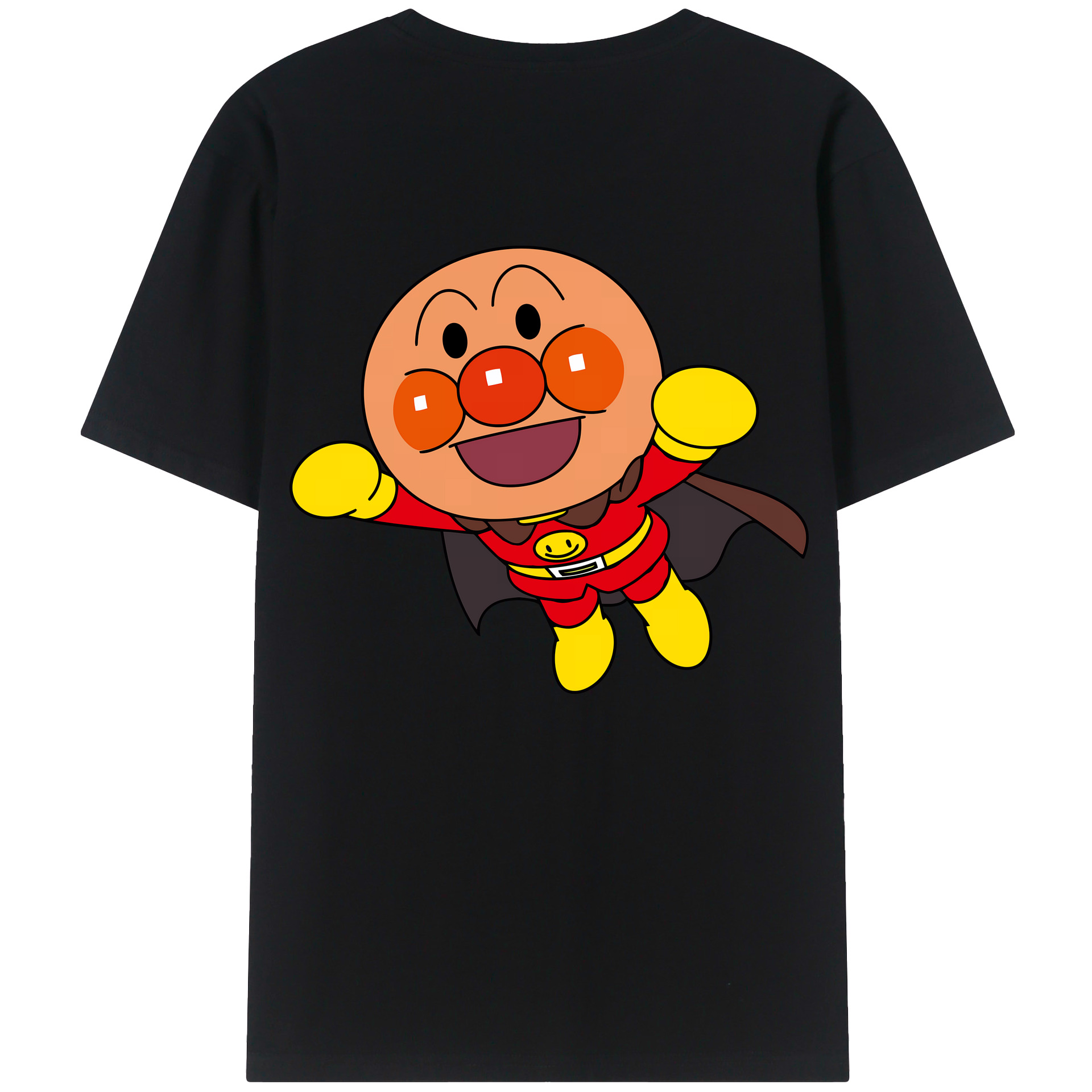（画像用） アンパンマン Anpanman 綿100％ メンズ半袖Tシャツ（バックプリント） 通気性