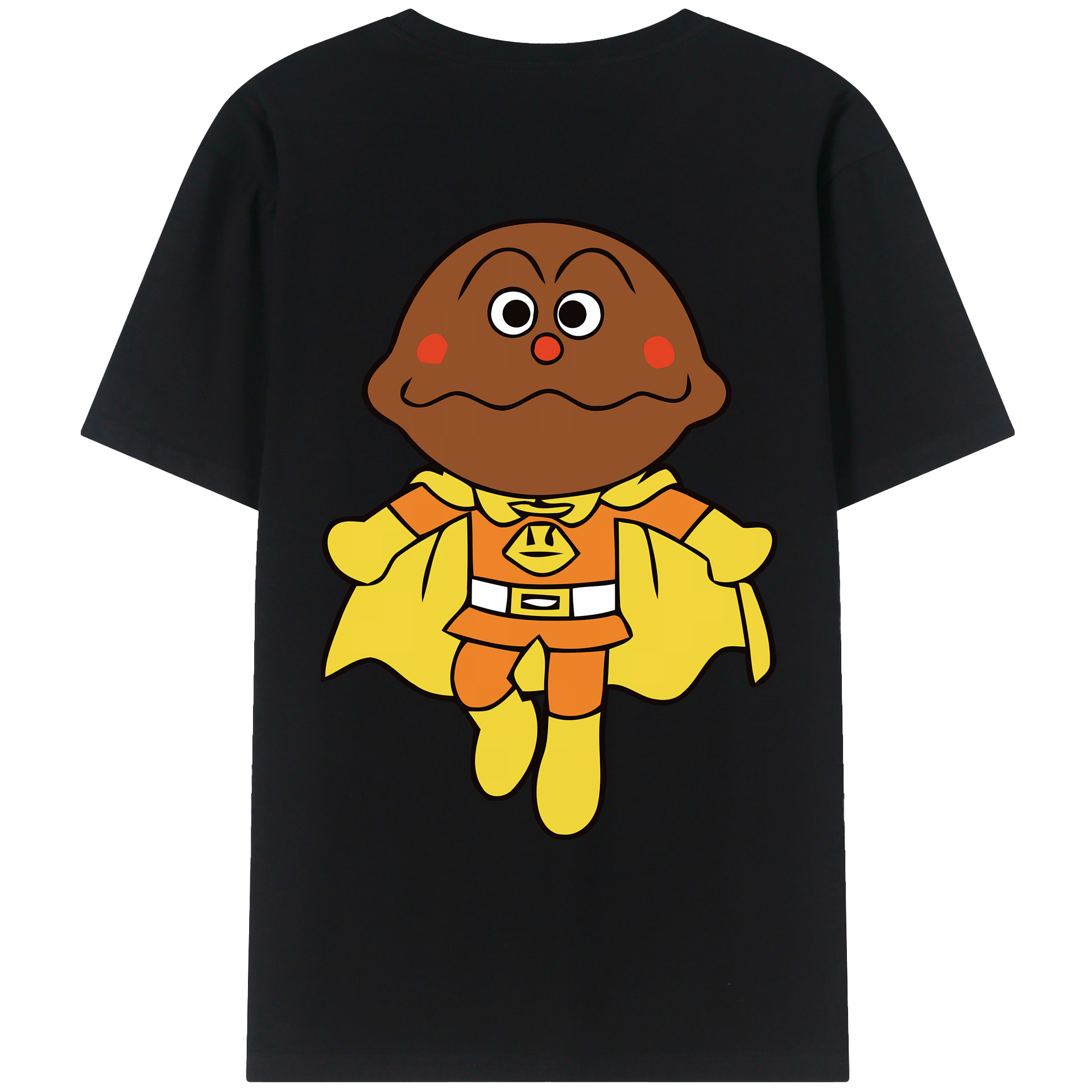 （画像用） アンパンマン Anpanman 綿100％ メンズ半袖Tシャツ（バックプリント） 通気性