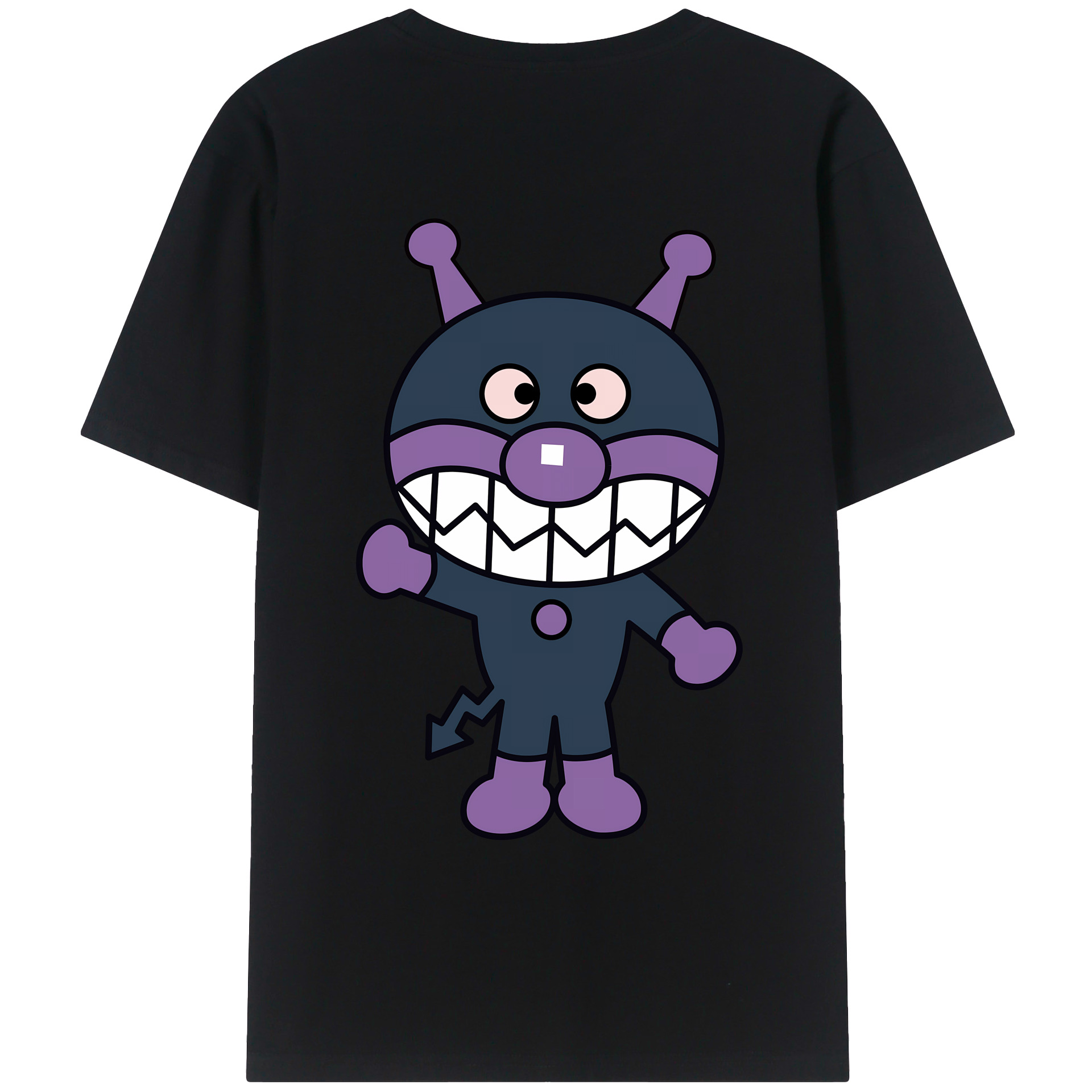 （画像用） アンパンマン Anpanman 綿100％ メンズ半袖Tシャツ（バックプリント） 通気性