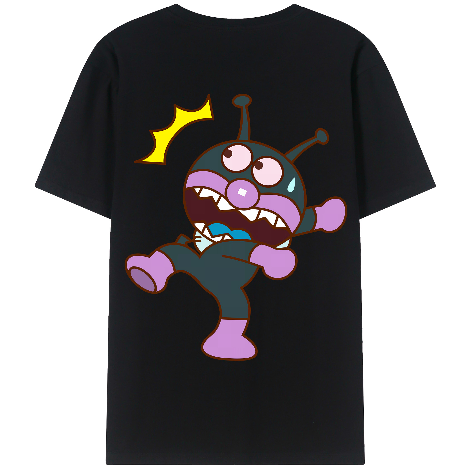 （画像用） アンパンマン Anpanman 綿100％ メンズ半袖Tシャツ（バックプリント） 通気性