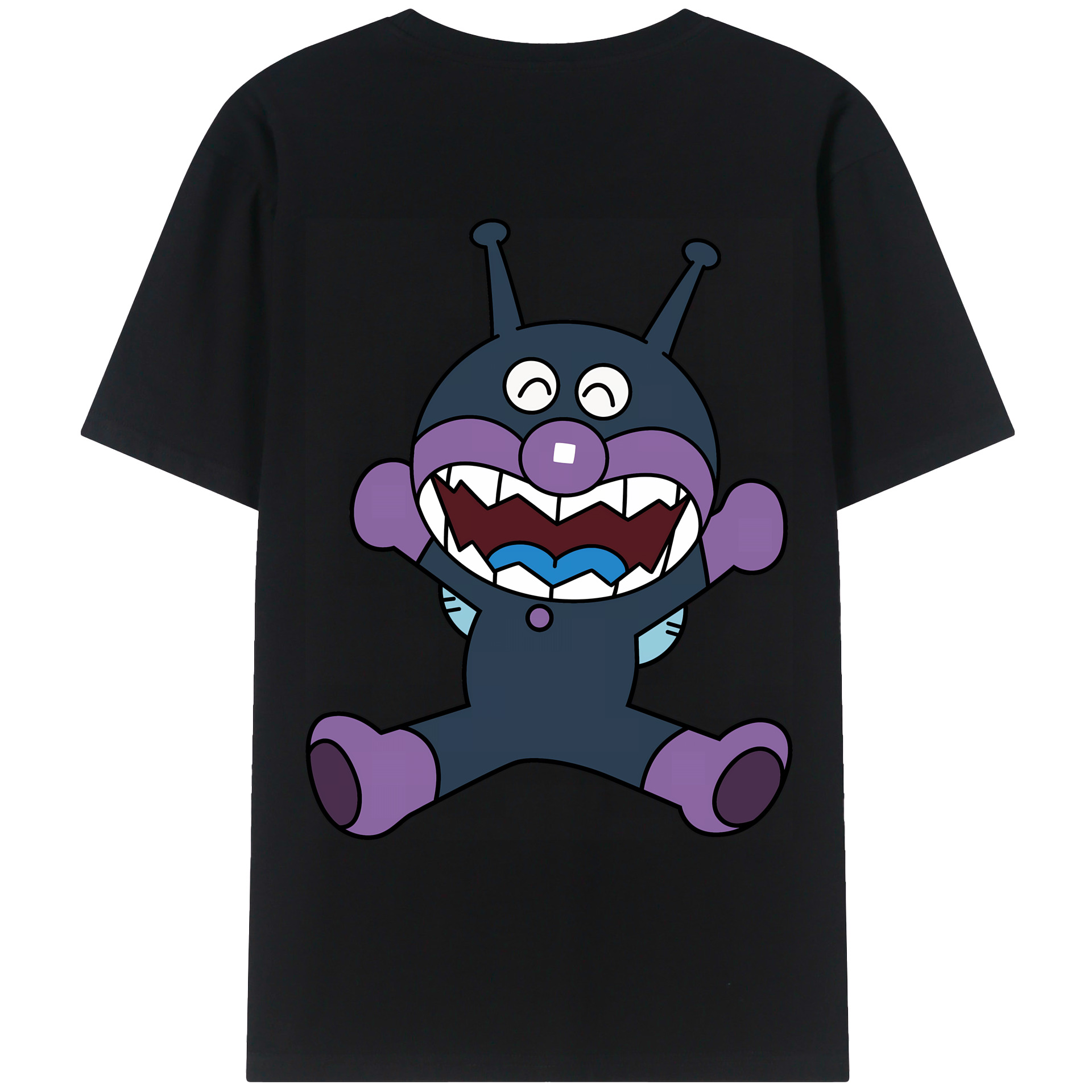 （画像用） アンパンマン Anpanman 綿100％ メンズ半袖Tシャツ（バックプリント） 通気性