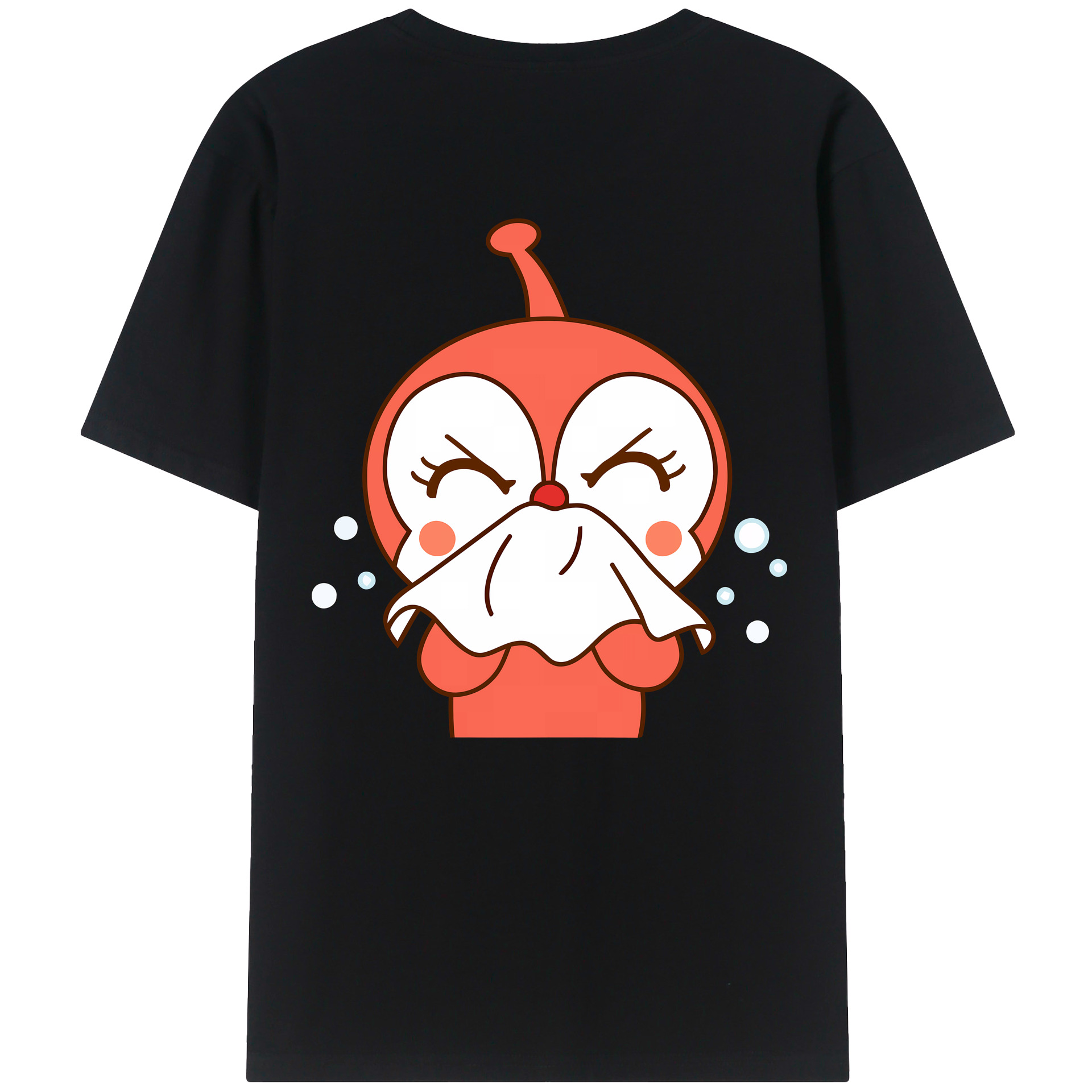 （画像用） アンパンマン Anpanman 綿100％ メンズ半袖Tシャツ（バックプリント） 通気性