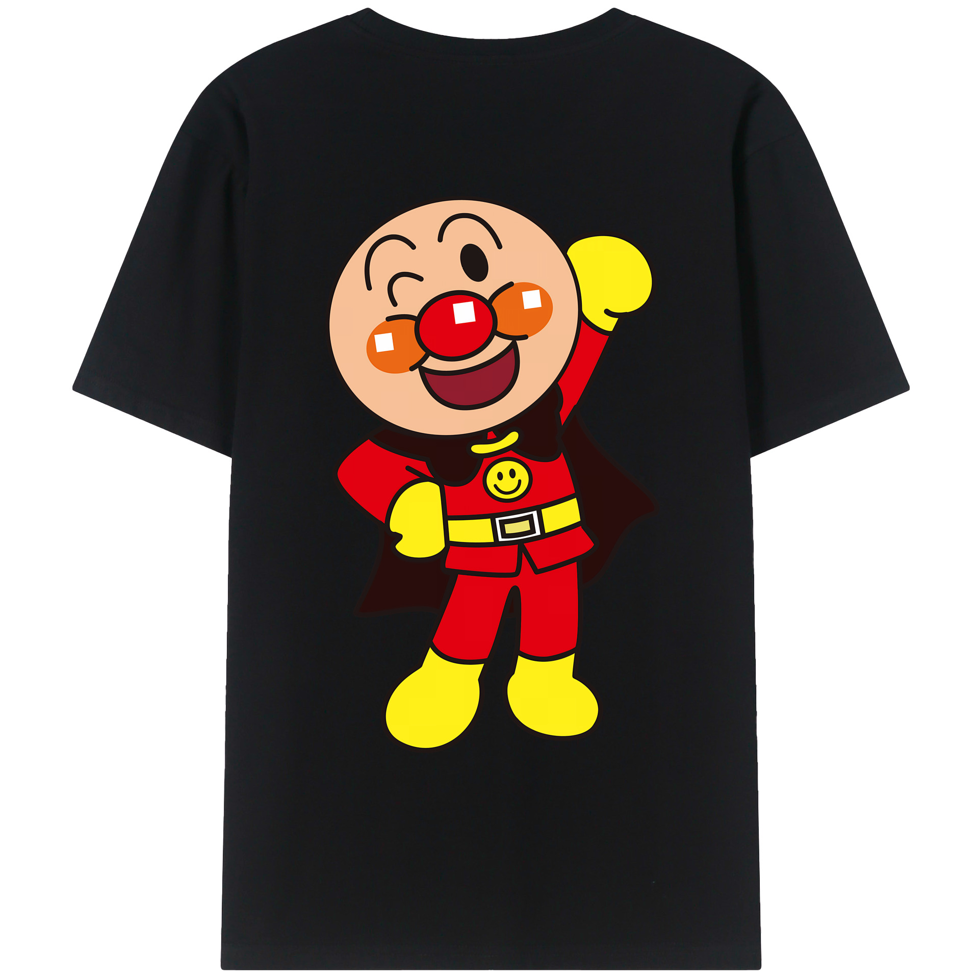 （画像用） アンパンマン Anpanman 綿100％ メンズ半袖Tシャツ（バックプリント） 通気性