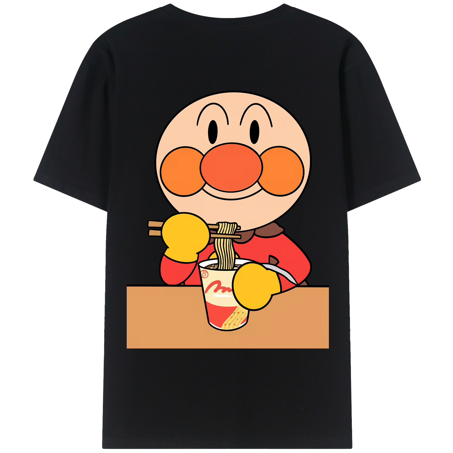（画像用） アンパンマン Anpanman 綿100％ メンズ半袖Tシャツ（バックプリント） 通気性
